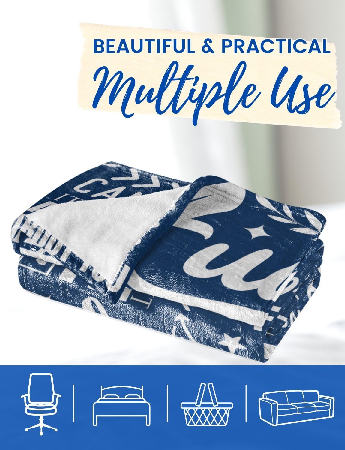 Accountant Gifts, Accountant Accounting Blanket for Accounting, Women, Auditor, Coworkers, Blue Throw Blanket 50x65 Inche - Be Audit You Can Be