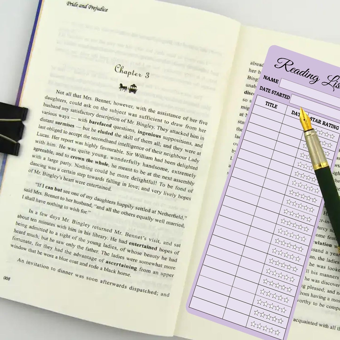 60pcs Reading List Bookmark Bookshelf Design Bookmarks 3x8 Inch 2025 Personal Libraries Reading Page Cards Bookmarks Book Tracker Notecards Book Accessories for Reading Lovers