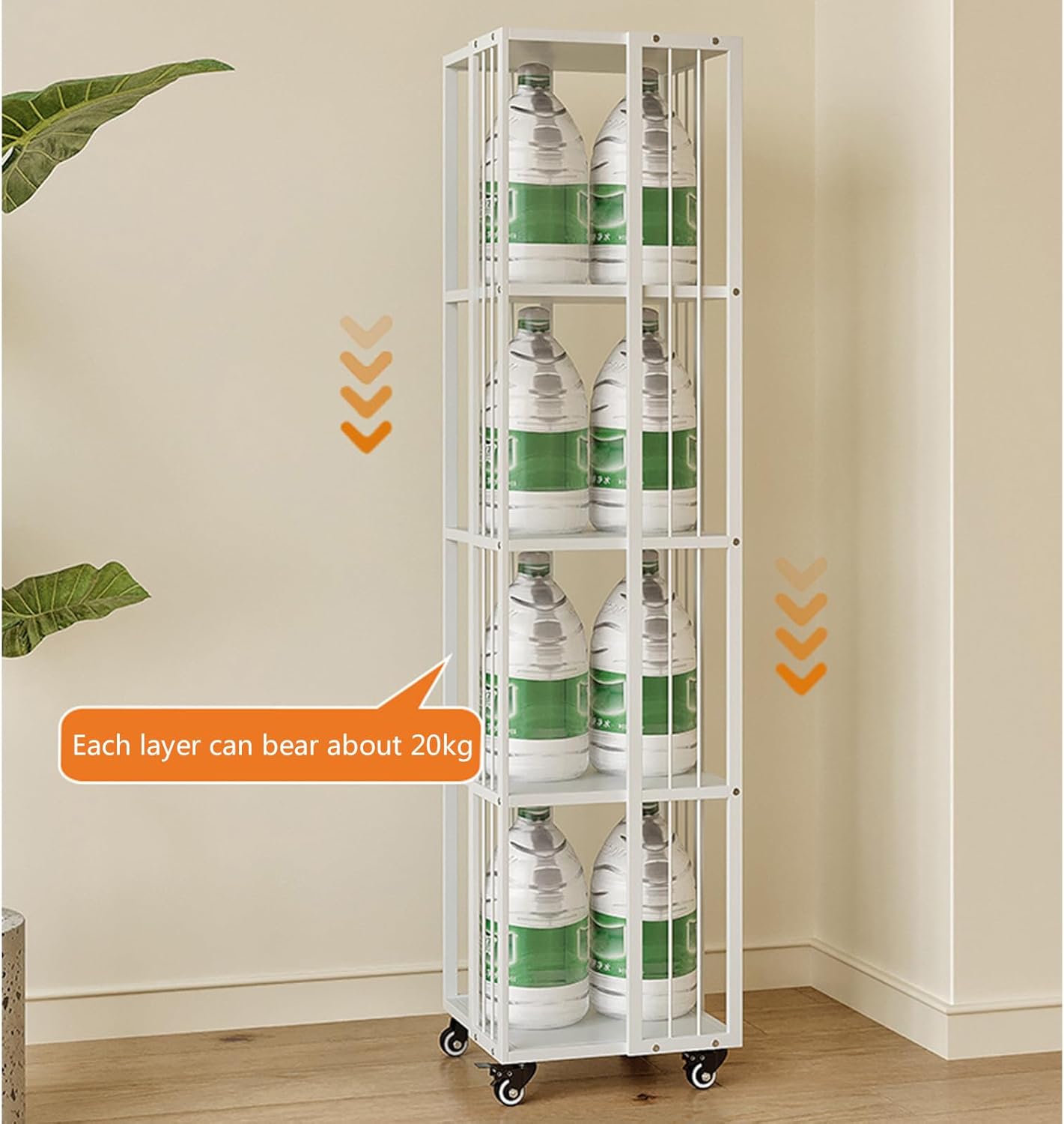 Book Shelf, Bookcase Tall Bookshelf Shelf Open Display Shelves Book Storage Organizer for Living Room Floor Standing Office Bookshelf 360° Rotation Children Bookcase