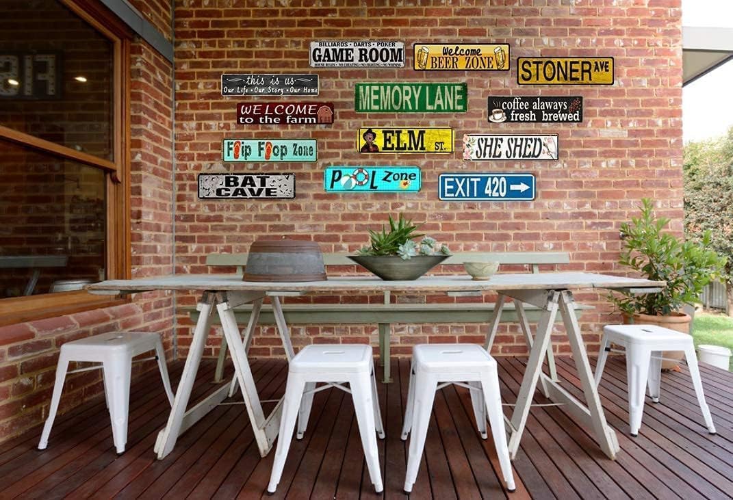 Big Pimpin BLVD Metal Street Tin Sign Vintage Slim Tin Signs 16 x 4 Inch Home Farmhouse Garage Indoor Outdoor
