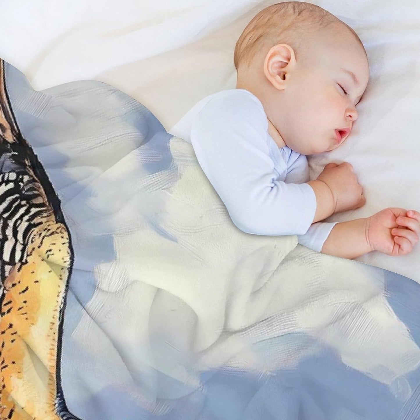 Beautiful Peregrine Falcon Bird Throw Blanket for Couch Bed Plush Cozy Fuzzy Flannel Blanket for All Season 55"x70"