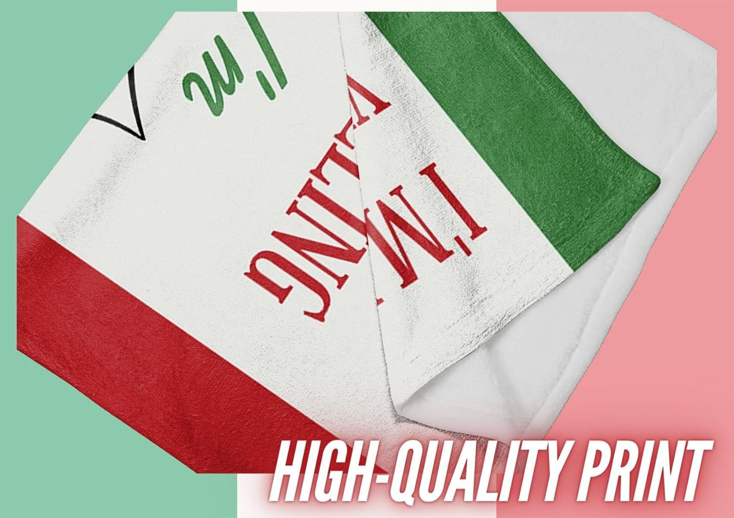 InnoBeta Italian Gifts Blanket, Flannel Throw Blanket for Men, Funny Unique Birthday for Him