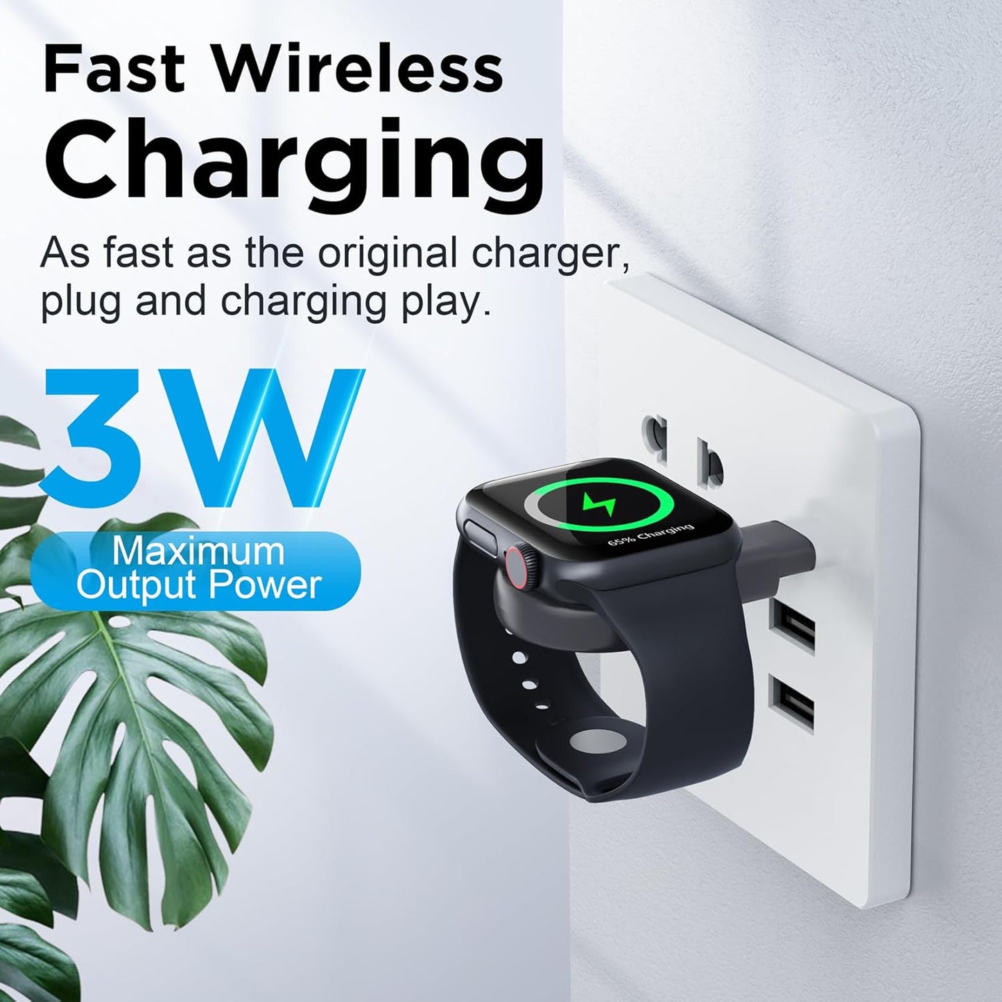 2025 Upgrade for Apple Watch Charger,Magnetic Portable iWatch Charger USB C&USB A Fast Wireless Charging Travel Battery Charger for iWatch Ultra2/Ultra/SE/SE2 Series 10/9/8/7/6/5/4/3/2/1