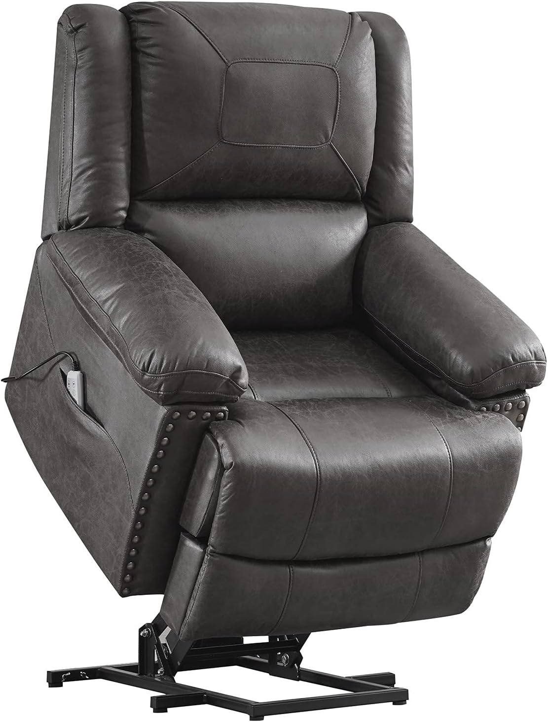 Massage Electric Recliners Power Lift Recliner Chair for Elderly with Heating Single Sofa Reading Chair with Side Pockets Ergonomic Lounge Chair for Living Room