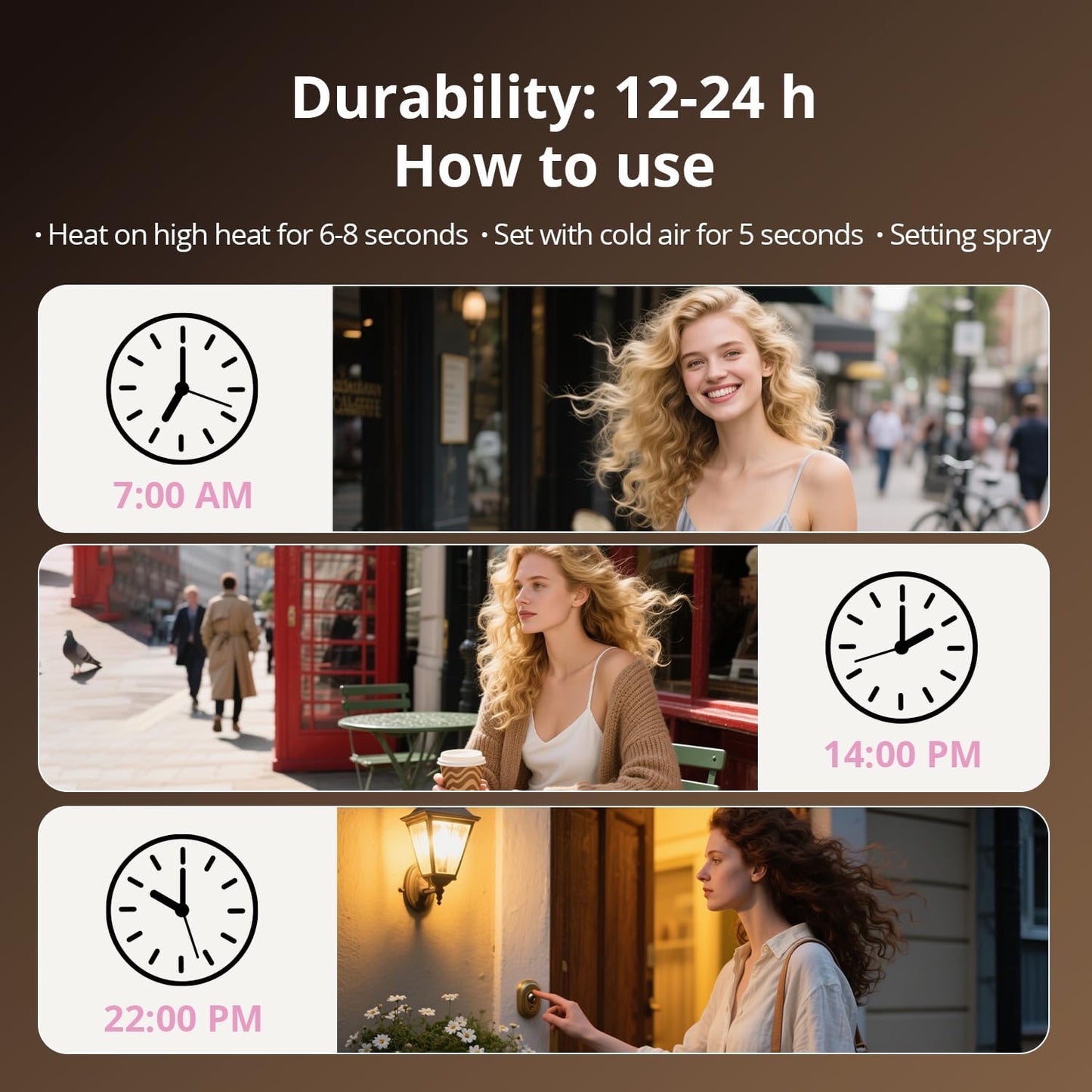 Air Wrap Hair Styler, Fast Drying Blow Dryer & Curling StylingTool, Hot Air Styler No Heat Damage, Hot Air Styler Wrap for Curling Volumizing Straightening Styling（Pink）