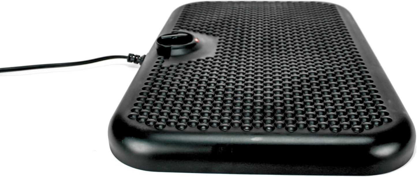 Cozy Products Toasty Toes Foot Warmer, Ergonomic Heated Footrest with 3 Adjustable Positions and 2 Heat Settings, Portable Space Heater, 105 Watts, Black, 12" x 18" x 5"