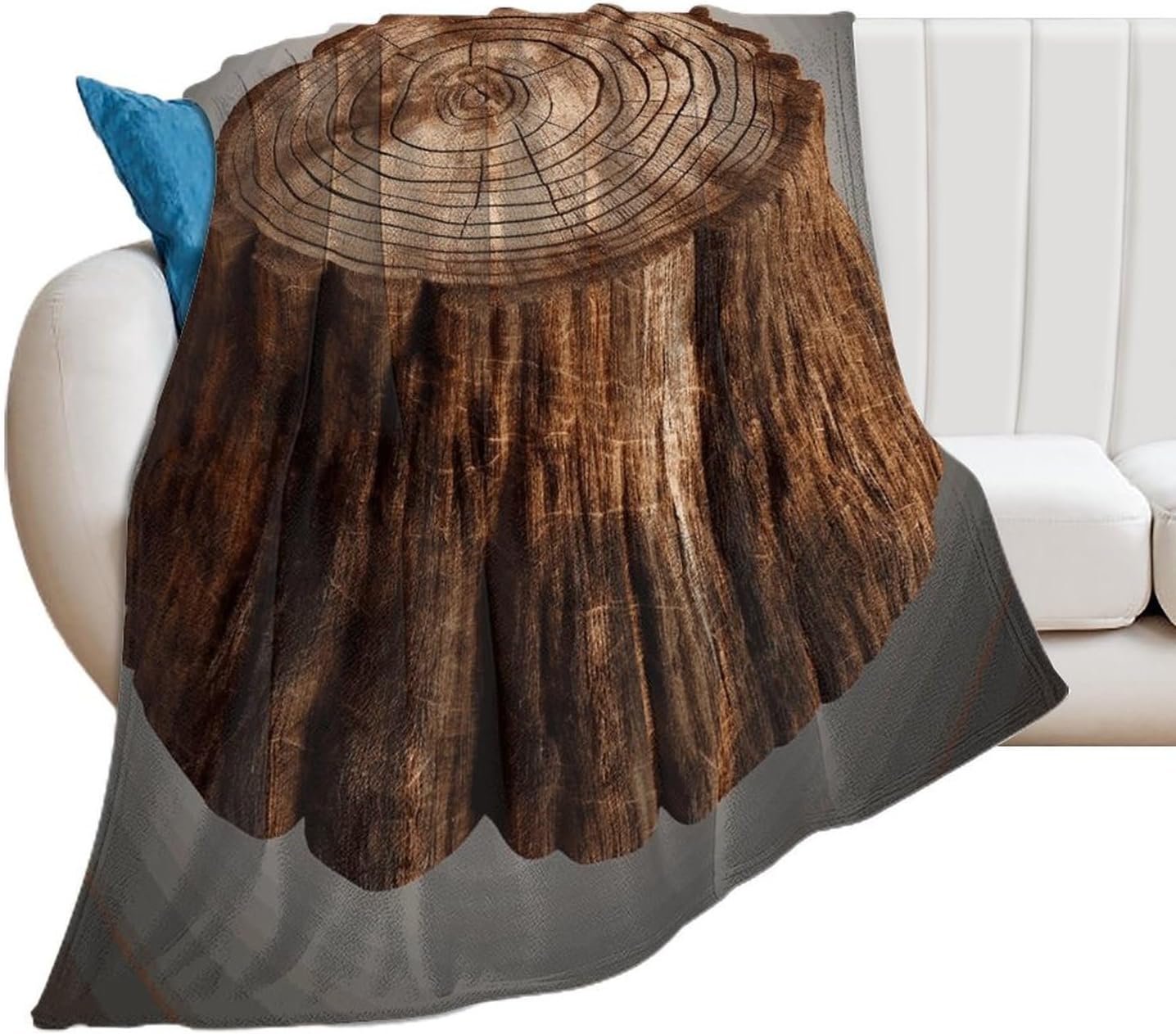 Stump of Oak Tree Blanket Super Soft Lightweight Throw Blanket Cute Cozy Warm Bed Blanket Decorative Fuzzy Blanket All-Season Home Decor Gift for Sofa Couch Living Room 60"*80"（150 * 200cm）