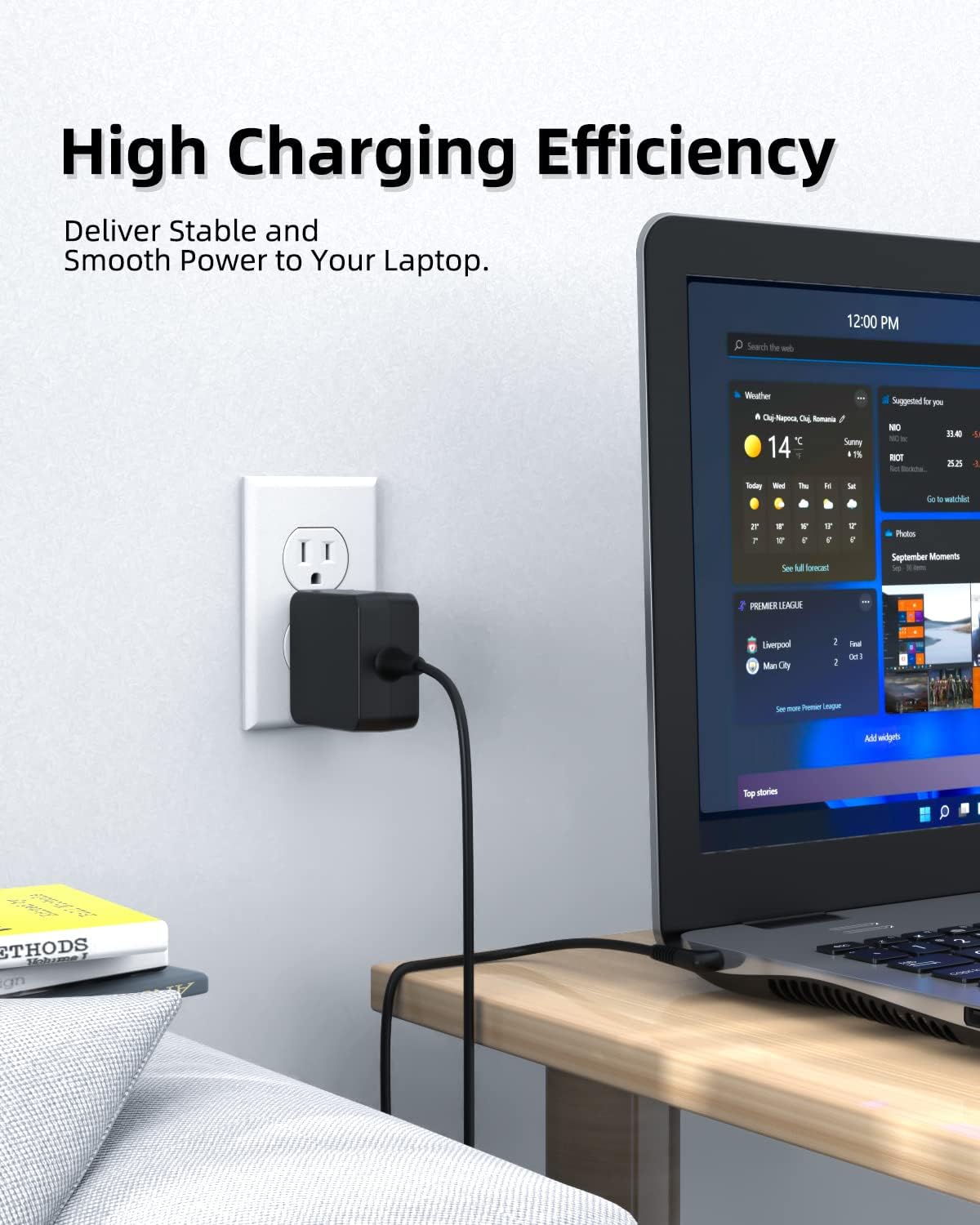 Portable Charger Fit for Samsung Chromebook, Chromebook 3 2, XE500C13 Laptop Notebook, 26W 12V 2.2A Power Supply, PA-1250-98 303C 500C 503C XE501C13 XE303C12 XE500C12 XE503C12 XE503C32 AC Adapter