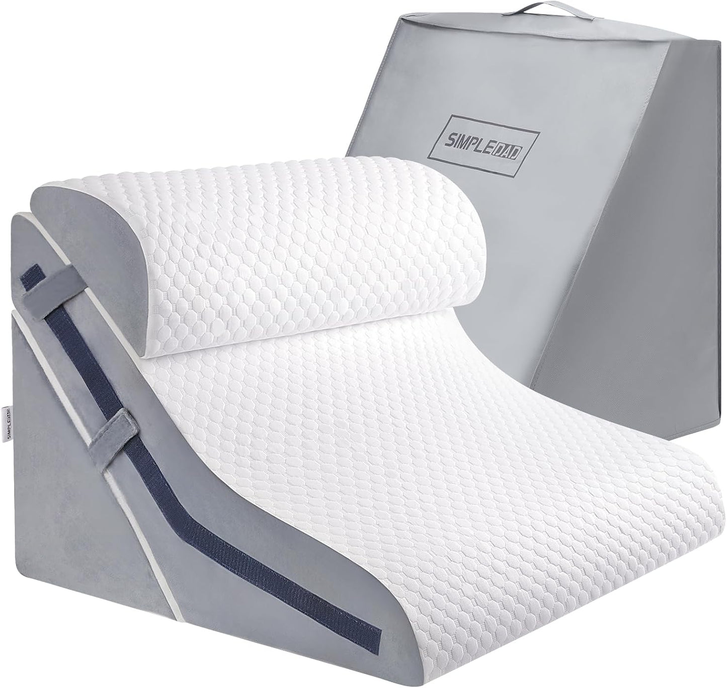Wedge Pillow for Sleeping, Orthopedic Bed Wedge Pillow Set, 15-in-1 3PCS Adjustable Memory Foam Wedge Pillows Post Surgery, 9 &16 & 20 inches Height 3-in-1 Incline Wedges Pillows