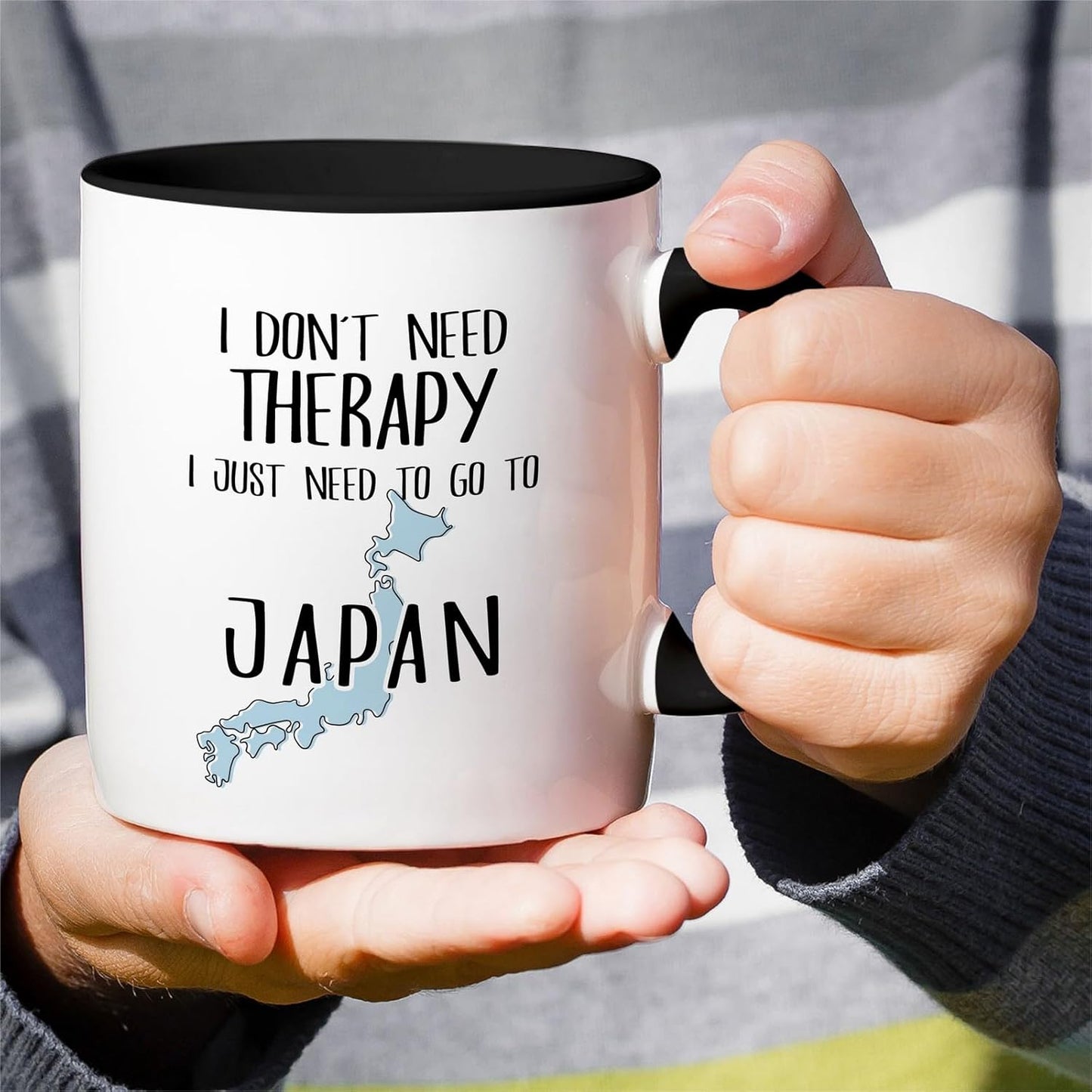 Retreez Funny Japan Mug Gift Just Need To Go To Japan Tokyo Lover 11 Oz Ceramic Coffee Mugs - Sarcastic Motivational Inspirational travel birthday gifts - White Mug with Black Handle and Inner