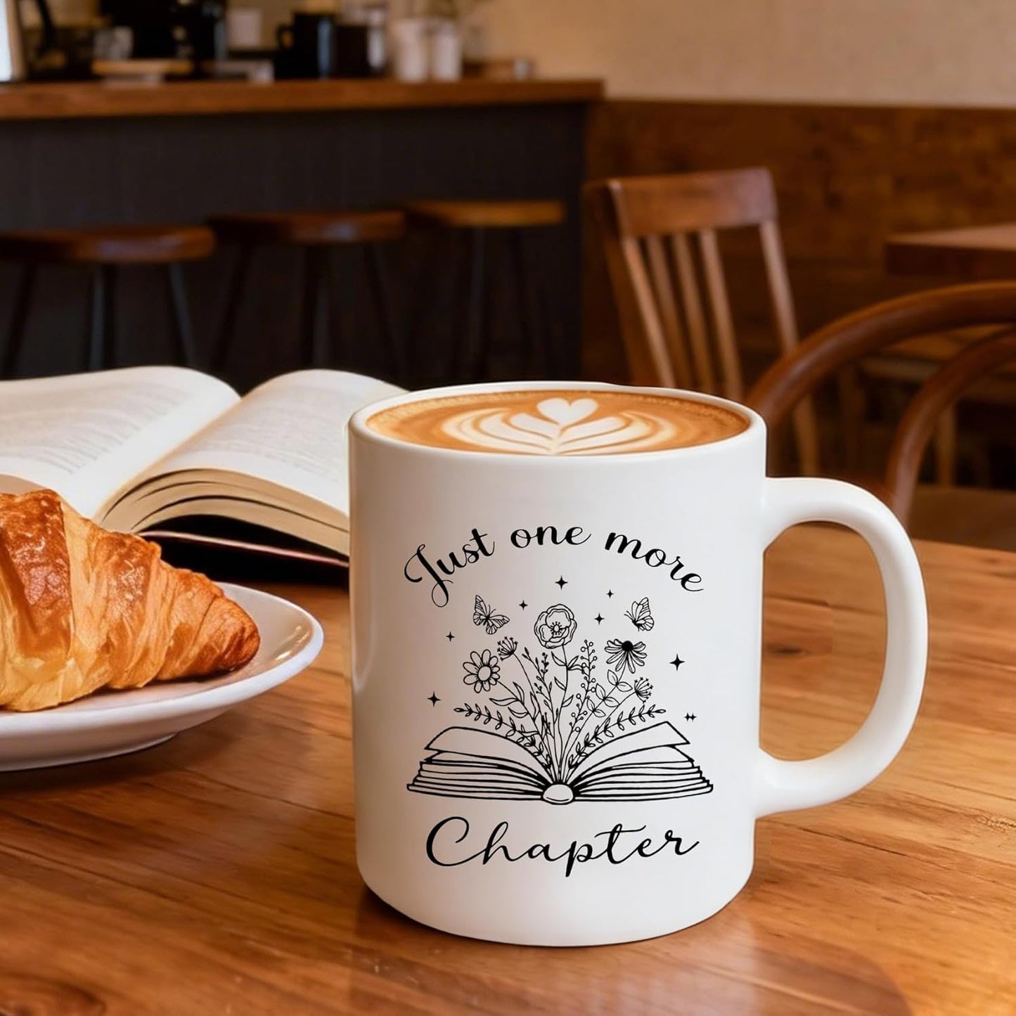 Books Lover Mug - Just a Girl Who Loves Reading 11oz White Ceramic Coffee Cup - Unique Gift for Bookish Readers, Mom, Teacher, Best Friend - Birthday, Christmas Graduation Gift Idea -57