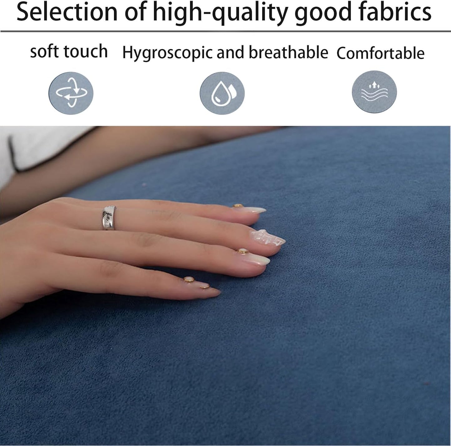 Reading Pillow for Bed Triangular | Multifunctional Sofa and Bedside Cushion | Reading Back Support Rest Pillow |,Bed Rest Pillow with Support Arms,Back Support Cushion for Adults Watching