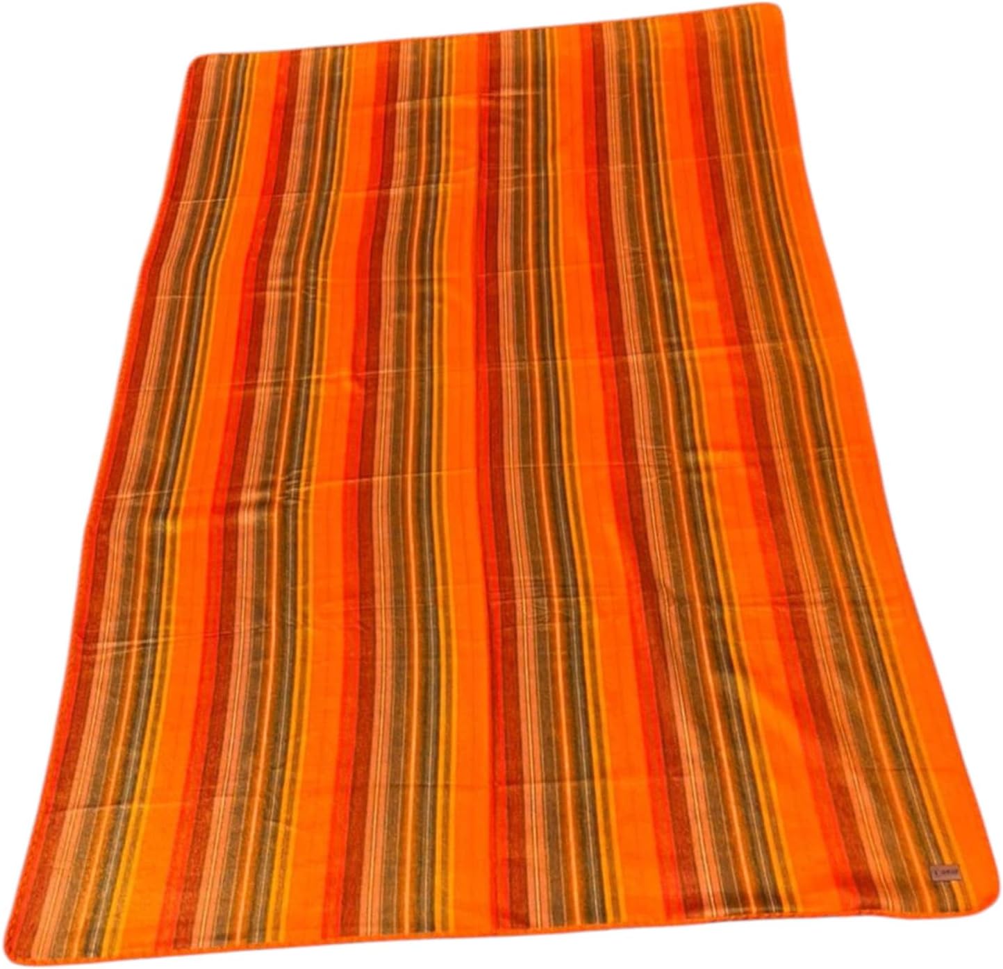 Alpaca Wool Blanket – Naturally Warm and Ultra-Soft Comfort – 65 x 48 - Breathable and Hypoallergenic – Non-Itchy Alpaca Blanket, Handwoven, Cozy Feel and Beautiful Natural Texture(Orange)