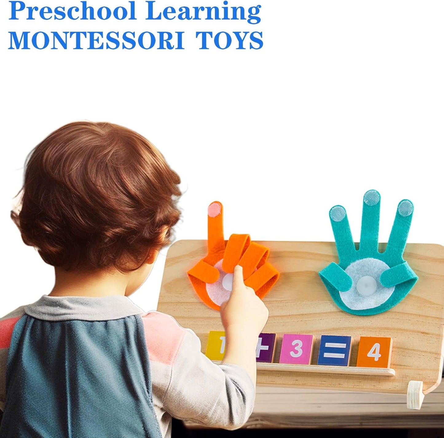Montessori Toys for 3 4 5 Year Old,Preschool Learning Toys for Toddlers age 2-4,Educational Math manipulatives Number Counting Blocks for Kids,Birthday Christmas Stocking Stuffers for Boys Girls