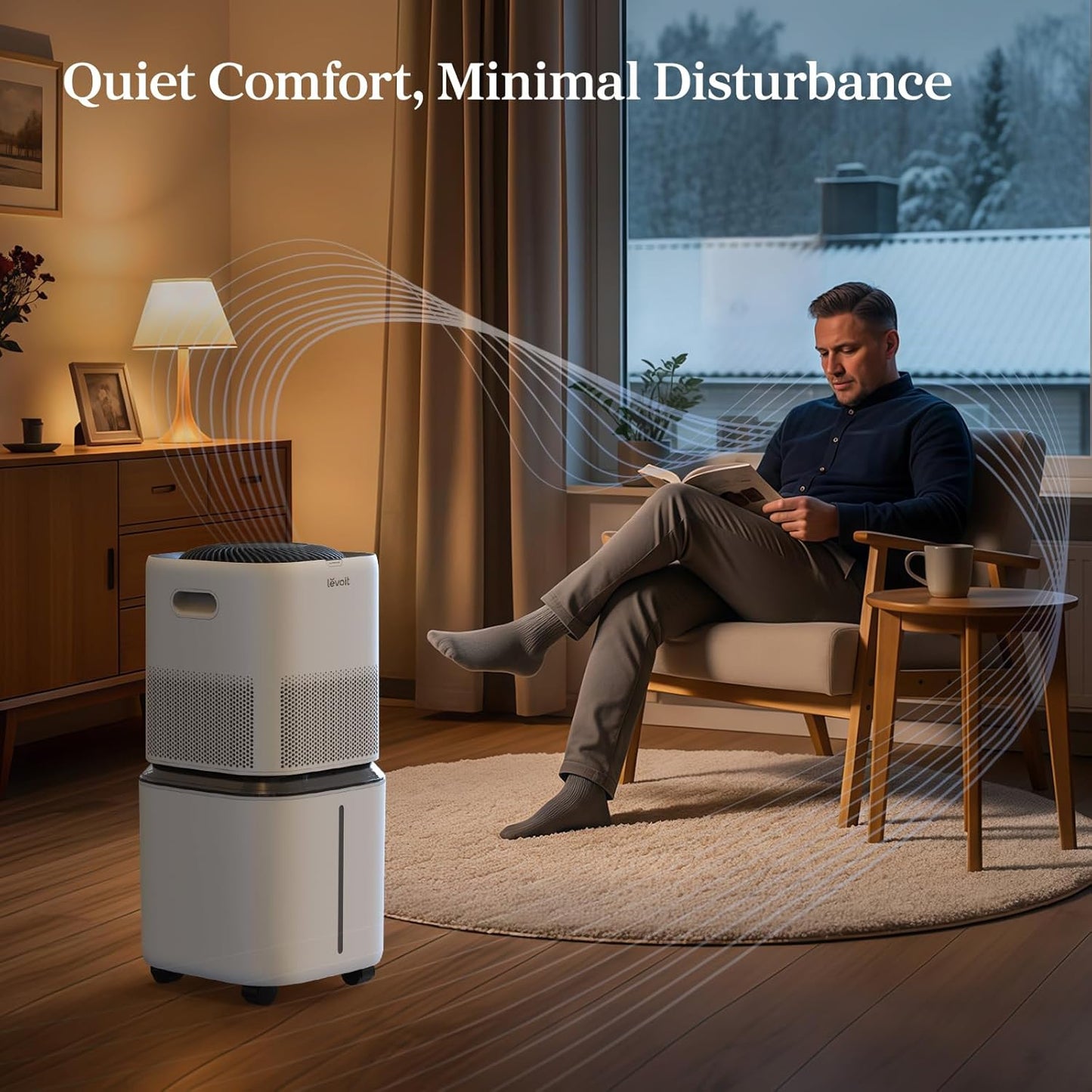 LEVOIT Superior 6000S Smart Evaporative Humidifiers for Home Whole House up to 3000ft², 23L, Last 72-Hour, Premium Filter, Dry Mode, Wheels & Water Fill Hose, Foldable Storage, Sleep Mode, New Edition