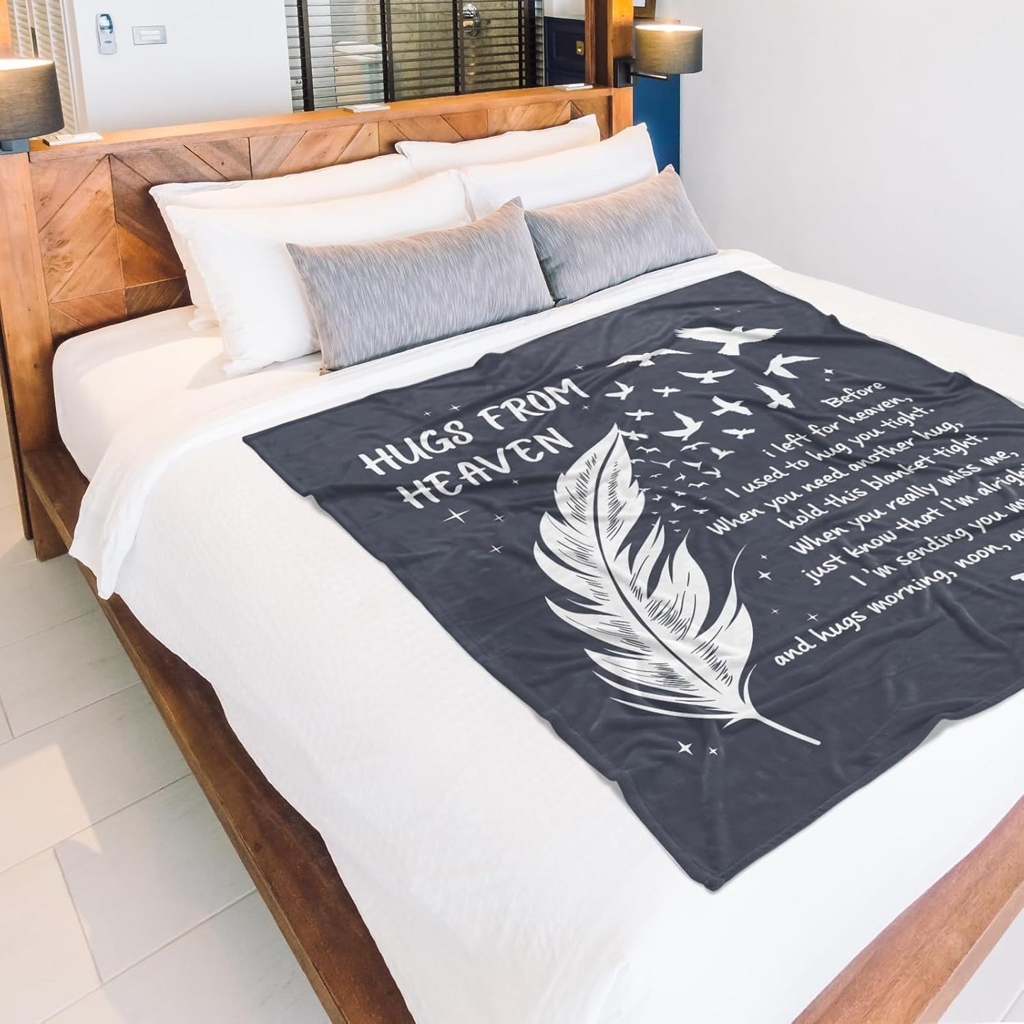 SteadStyle Memorial Gifts for Loss of Dad, Soft Flannel Memorial Blanket, Sympathy Gifts for Loss of Father, Bereavement Gift Idea, Grief Condolences Sorry for Your Loss for Dad - 50 x 60 inches