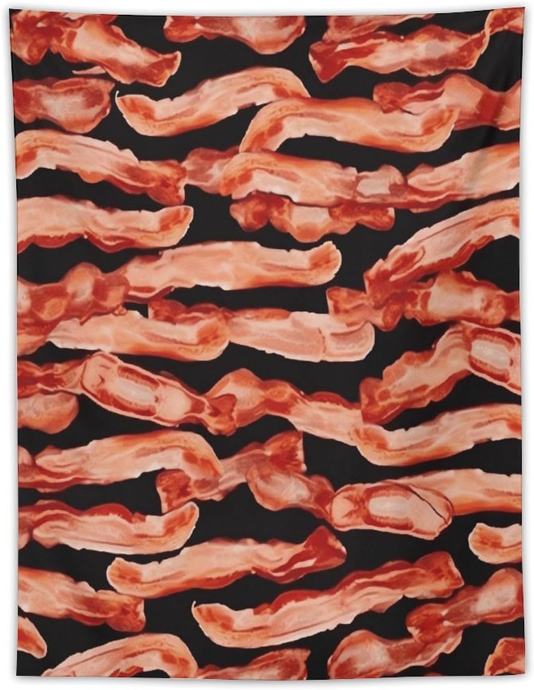 FodPand Bacon Pattern Tapestry Anti-fading Wall Tapestry with Installation Kit Backdrop Banner Multipurpose Aesthetic Tapestries Boho Wall Art Hanging Decorative Blanket 30"x40"