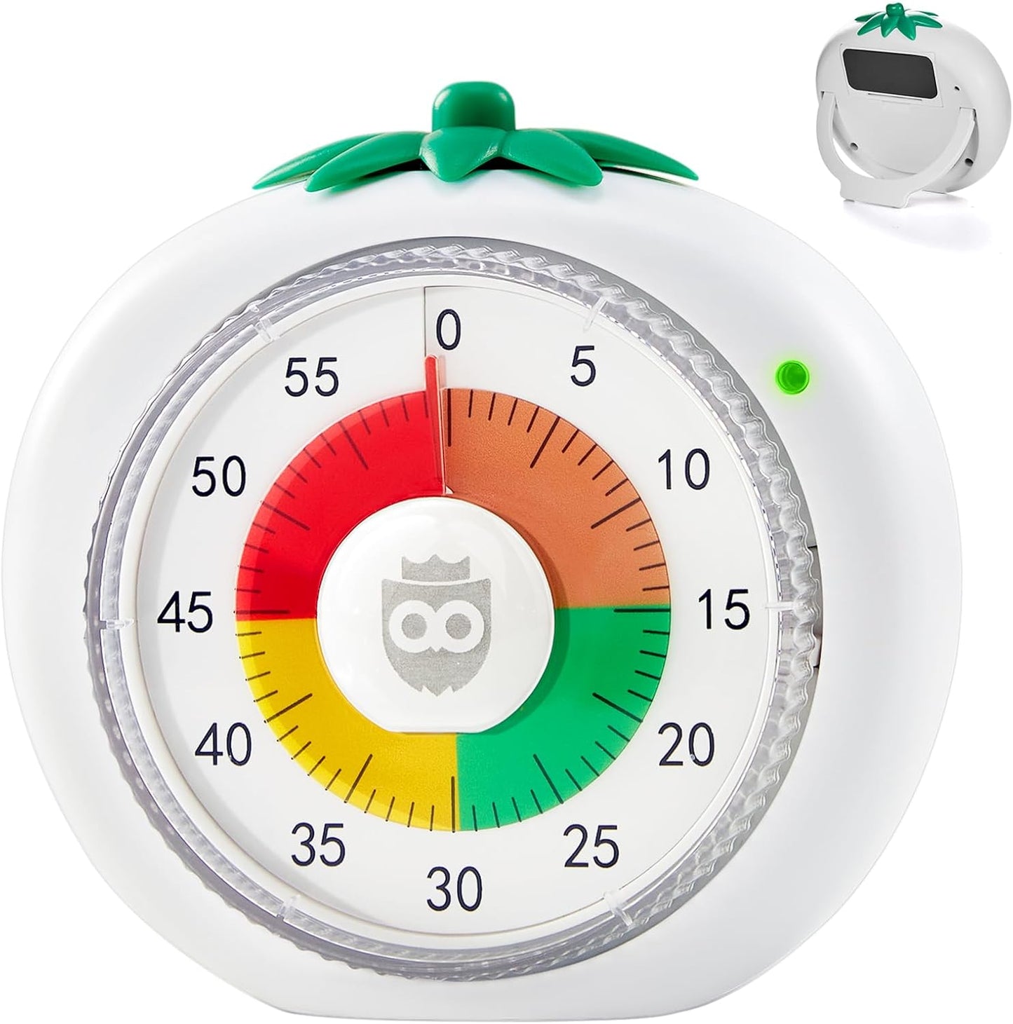 Visual Timer for Kids, 60-Minute Countdown Timers for Classroom Office Kitchen with Silent Operation, Kids Timer for Teaching with Cute Design, 4-Color Zone Pattern Pomodoro Timers