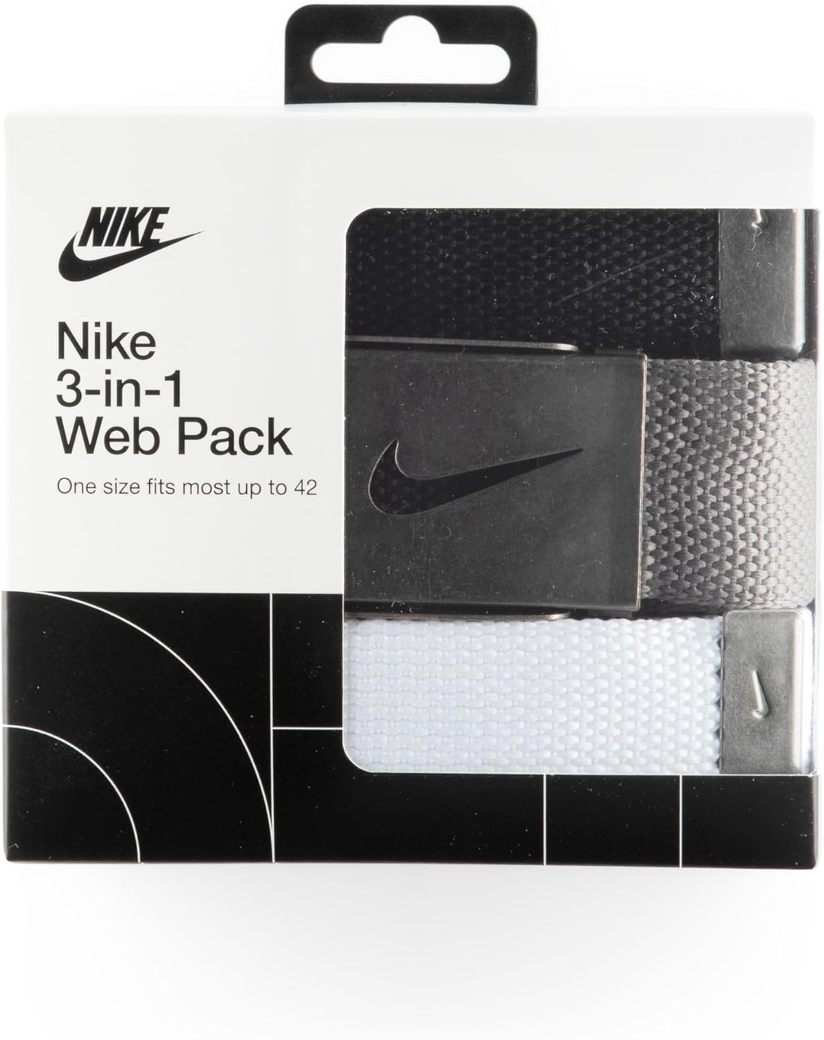 Nike Men's 3 Pack Web Belt