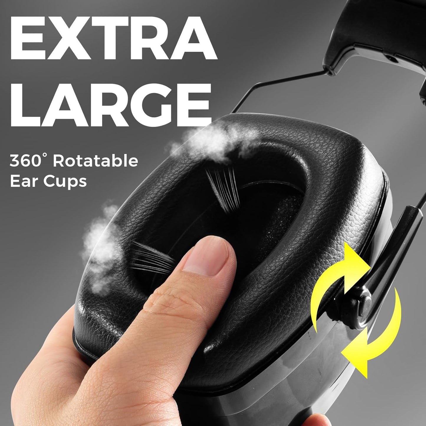 ProCase Extra Large SNR 37dB Noise Cancelling Headphones, Hearing Protection Ear Muffs for Noise Reduction NRR 35dB