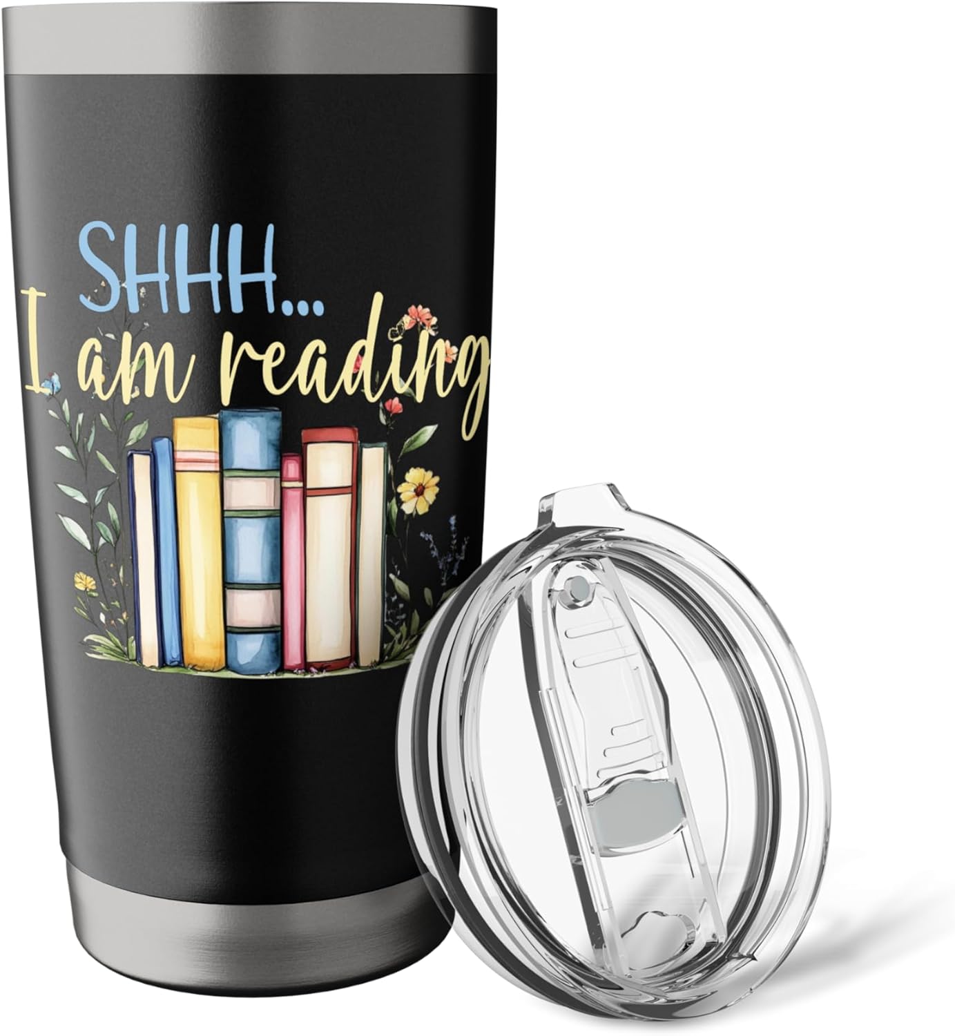SHHH, I'm Reading, Lover Reader Book Worm Stainless Steel Insulated Tumbler