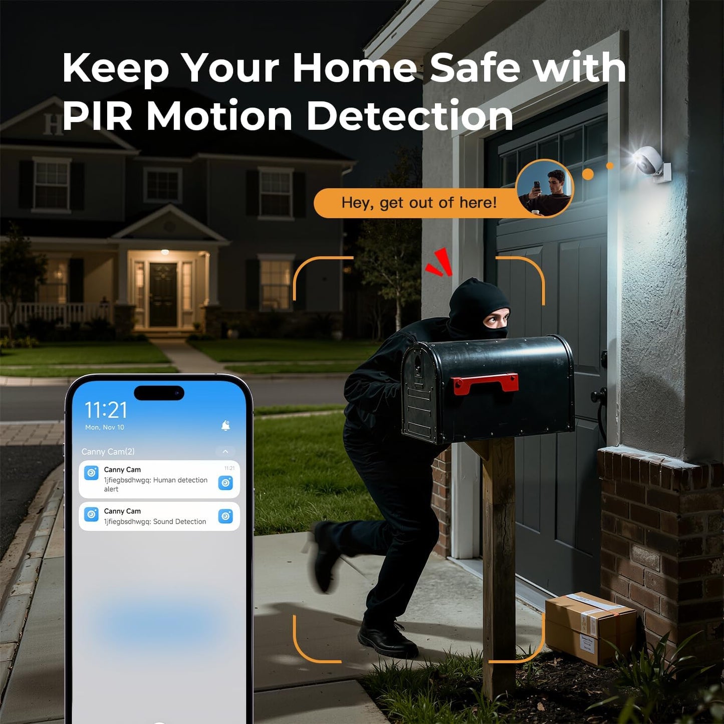 2K Cameras for Home Security,Indoor/Outdoor for Baby/Elder/Pet Monitoring with Phone app,Wired Plug&Play,Color Night Vision,2-Way Audio & 24/7 Recording,Support 128G Card ( Not Included),2-Pack