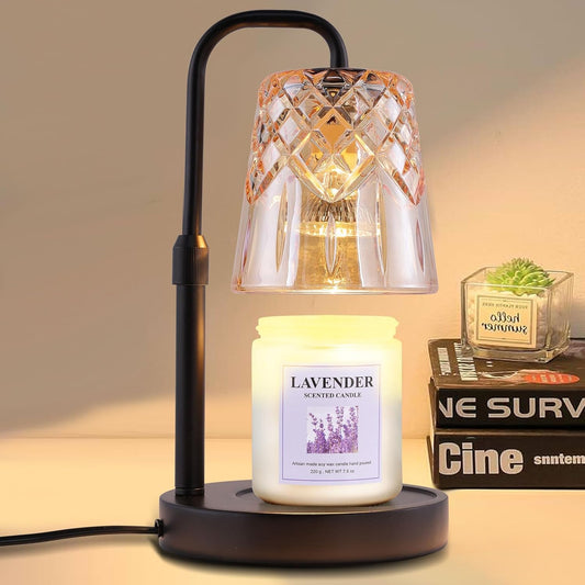 Candle Warming Lamp with Timer Dimmer,House Warming Gifts New Home Decor, Birthday Gifts for Women Mom,Height Adjustable Wax Melts Warmer for Jar Candles with 3 Bulbs，Mother's Day Gifts Decor Lamp