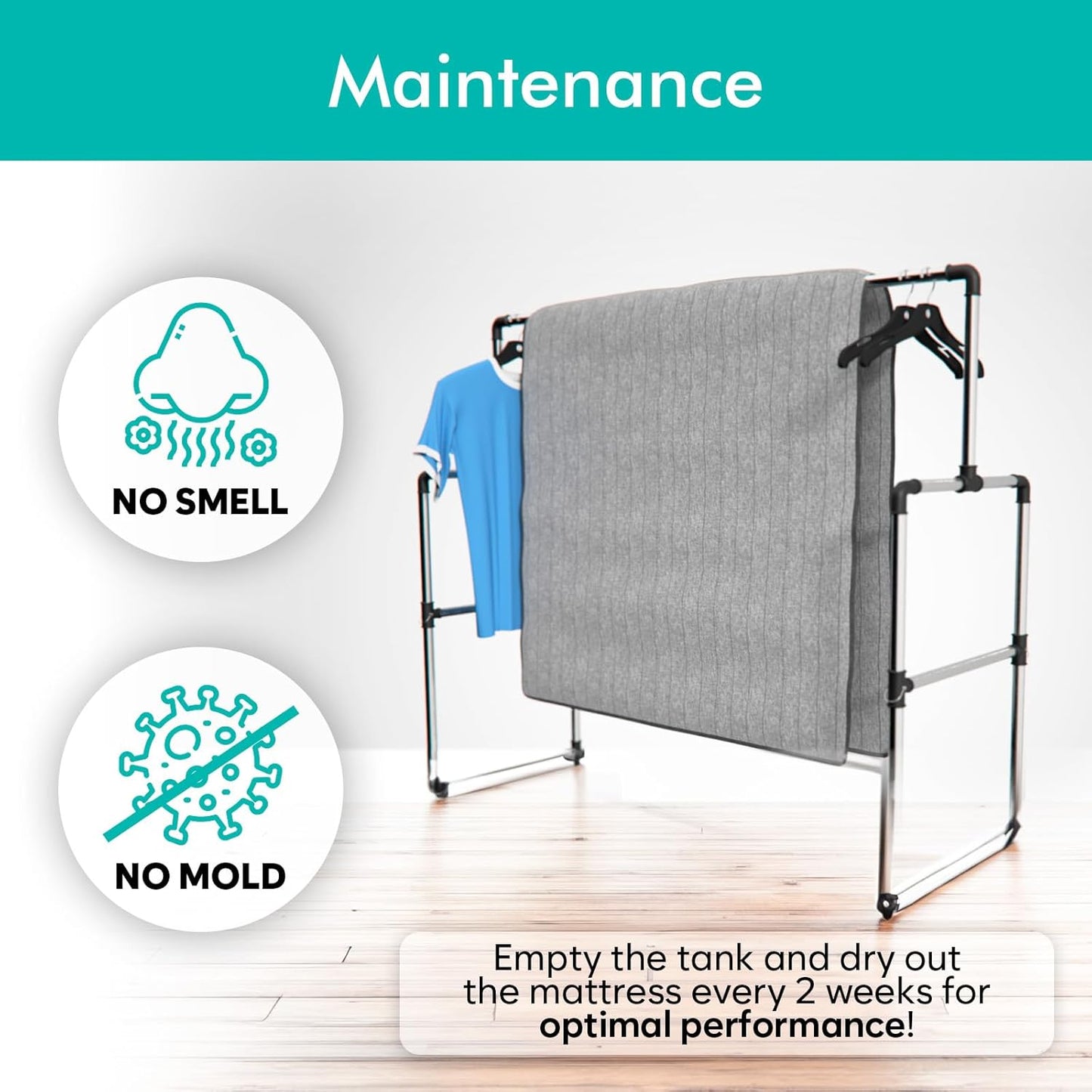 Adamson B10 Bed Cooling System - Twin 75” L x 39” W - New - 100% Cotton Mattress Cooling Bed Pad for Night Sweats - Water Bed Cooler Ideal for Hot Sleepers - Improved Mattress Cooling System