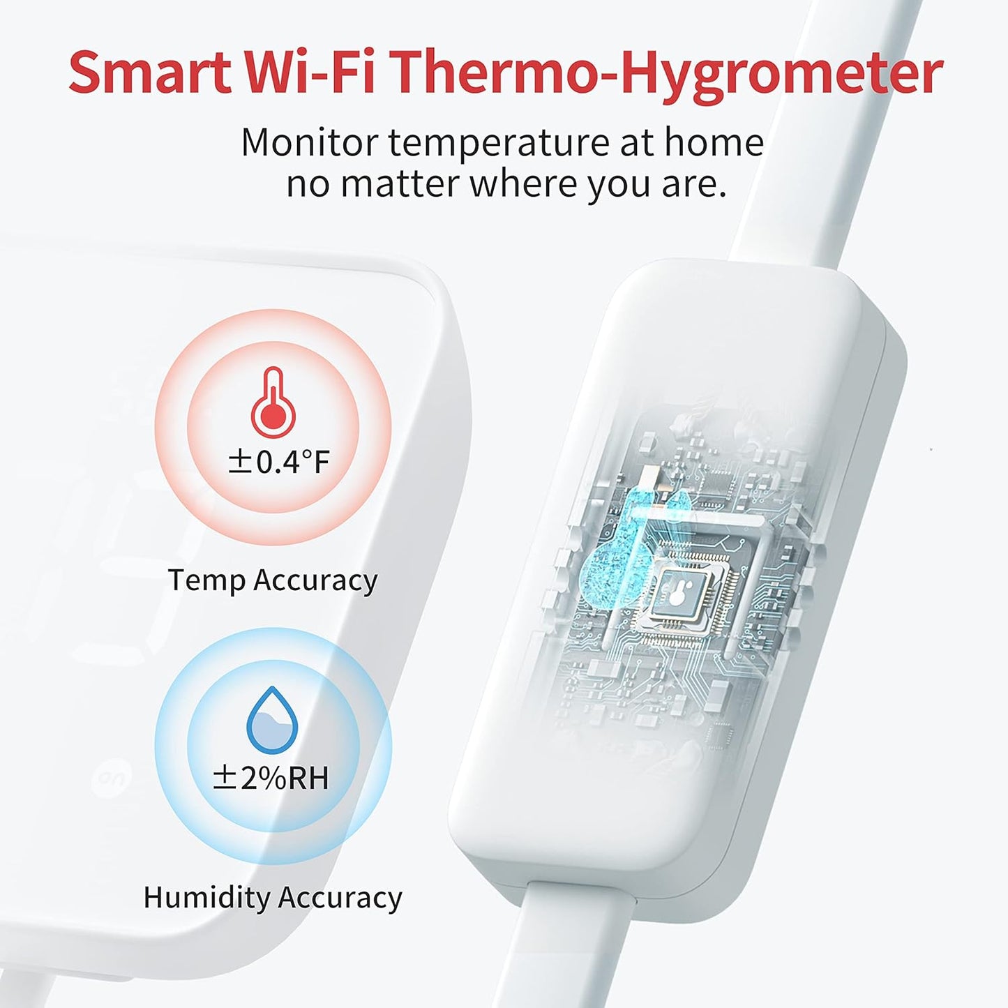 SwitchBot Hub 2 (2nd Gen), work as a WiFi Thermometer Hygrometer, IR Remote Control, Smart Remote and Light Sensor, Link SwitchBot to Wi-Fi (Support 2.4GHz), Compatible with Alexa&Google Assistant