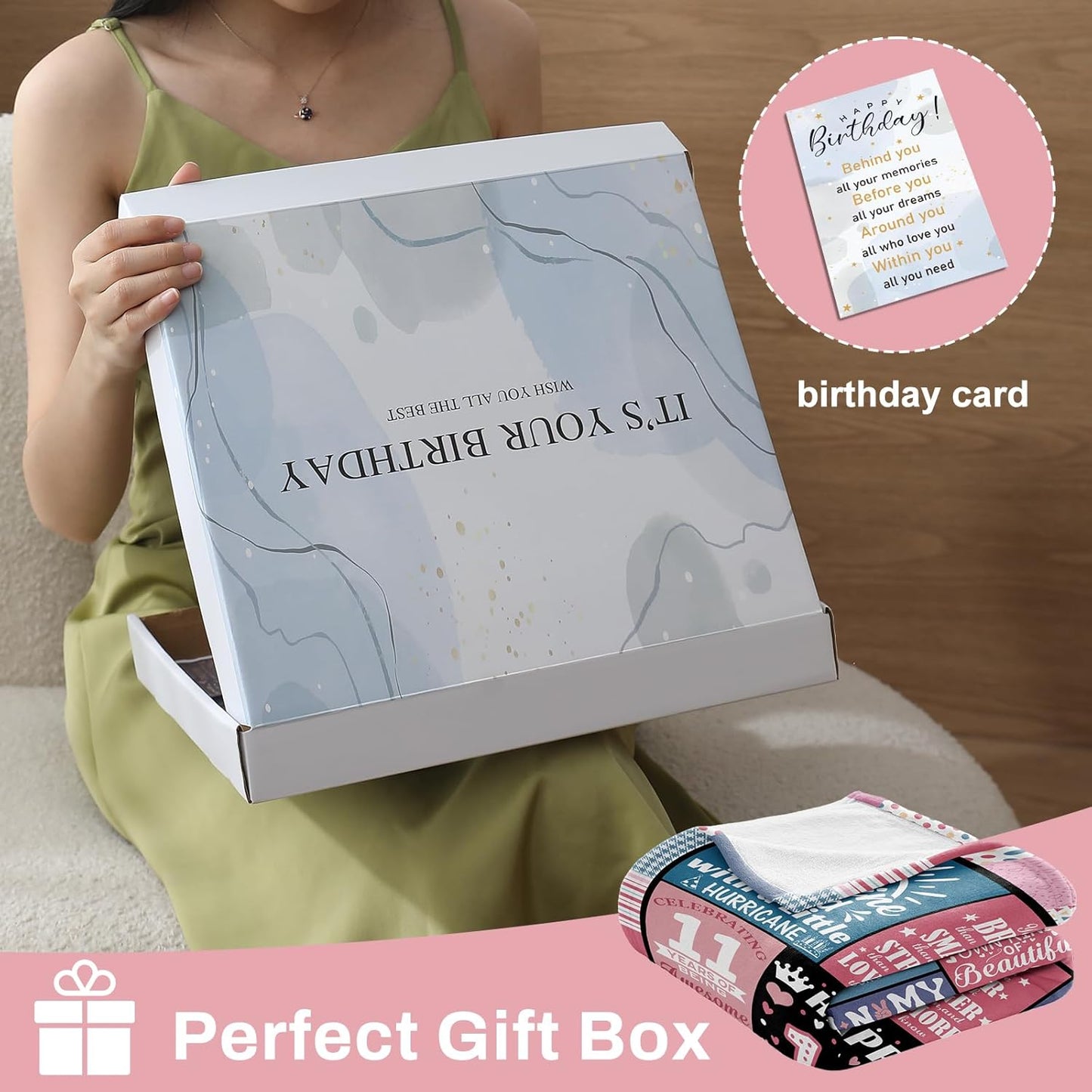 11th Birthday Blanket Gifts for 11 Year Old Girl, 11 Year Old Girl Birthday Gifts