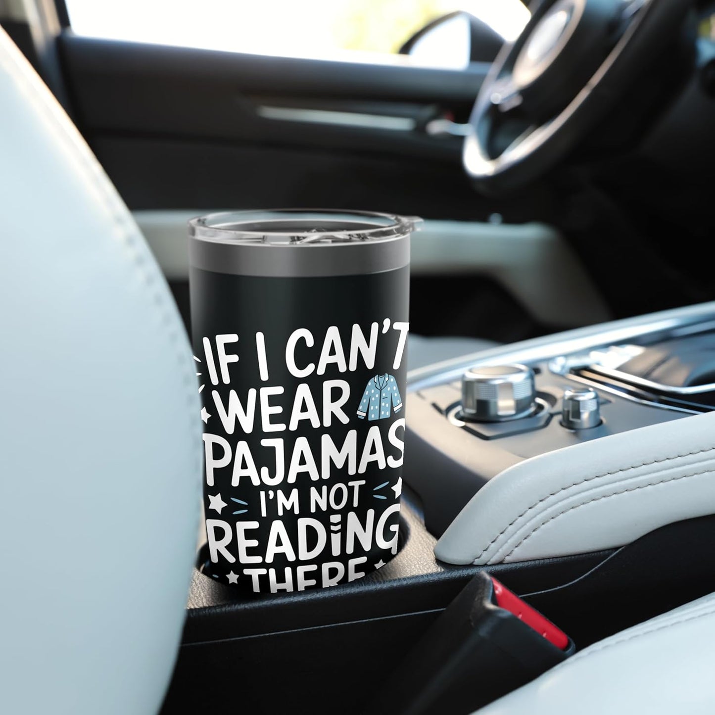 Reading All Winter Cozy Book Lover and Literary Escape Stainless Steel Insulated Tumbler