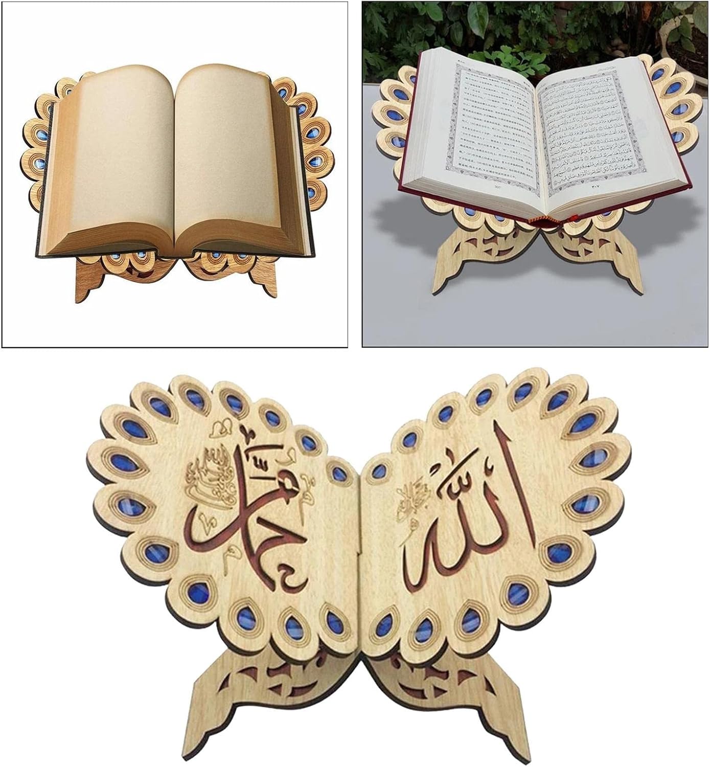 JSEIAJB Reading Book Holder Bookshelf Home Decoration Handmade Beautiful Bible Holder Ornament