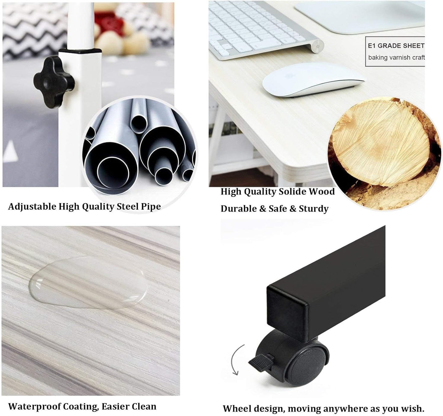 SogesGame 31.5 Inch Computer Desk, Modern Simple Gaming Desk Home Office Desks, Writing Study Table Small Desk