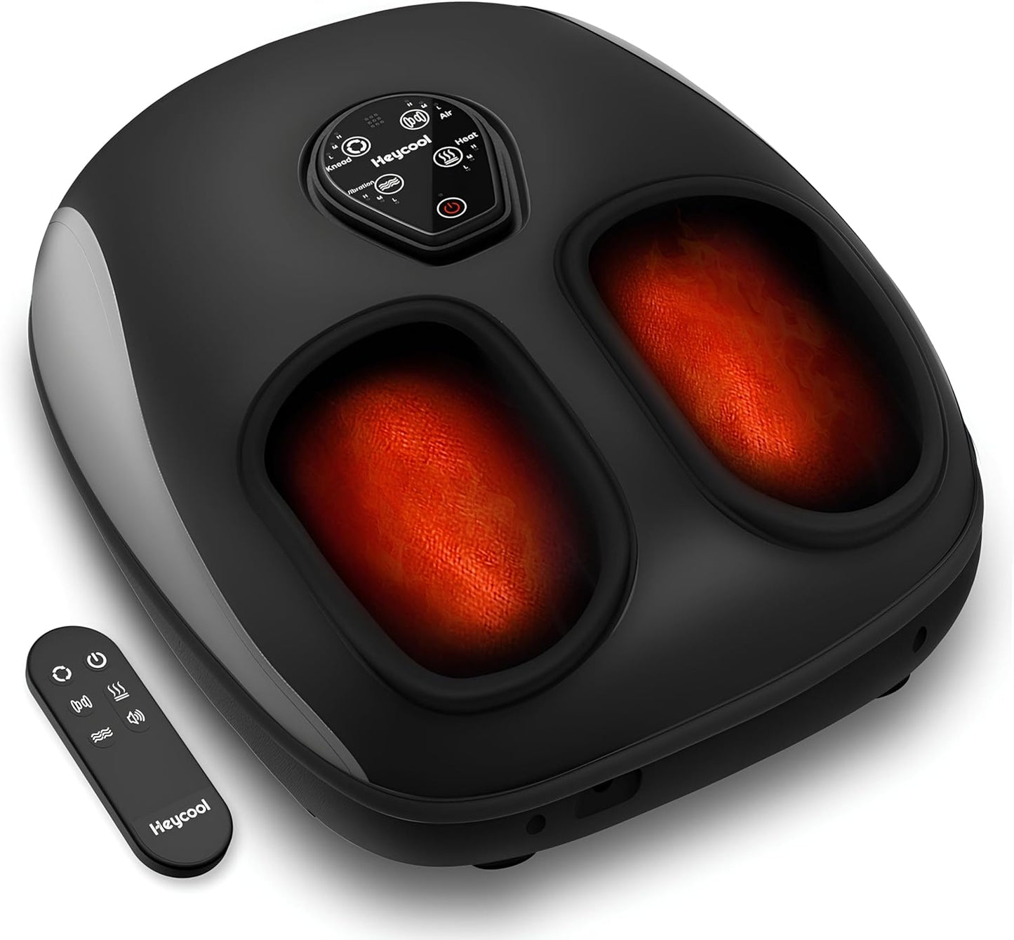 Shiatsu Foot Massager, Electric Foot Massager Machine with Heat, Deep Kneading, Compression, Vibration, Remote Control, Feet Massager for Neuropathy, Plantar Fasciitis, Size 13