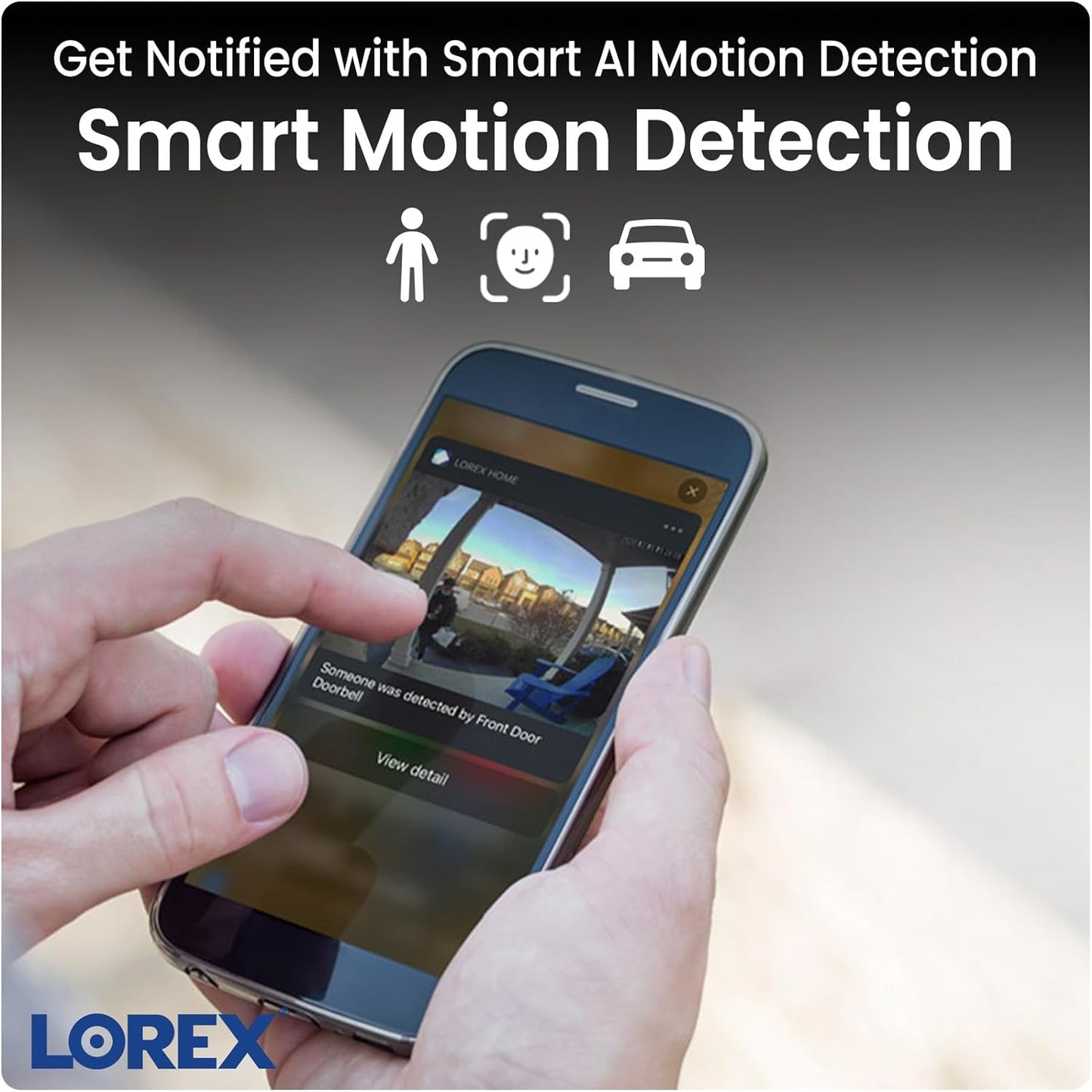 Lorex Outdoor 4K IP Add-On Metal Bullet Security Camera | NVR Add-On | Smart Motion Detection | 2-Way Talk | Color Night Vision | IP67 Waterproof | Requires Recorder