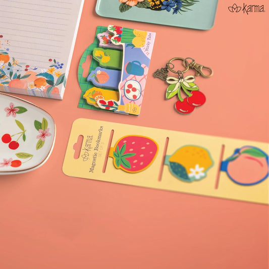 Karma, Magnetic Bookmarks Set of 3, Cute Bookmarks for Women, Page Markers for Students Teachers Reading, Must Read