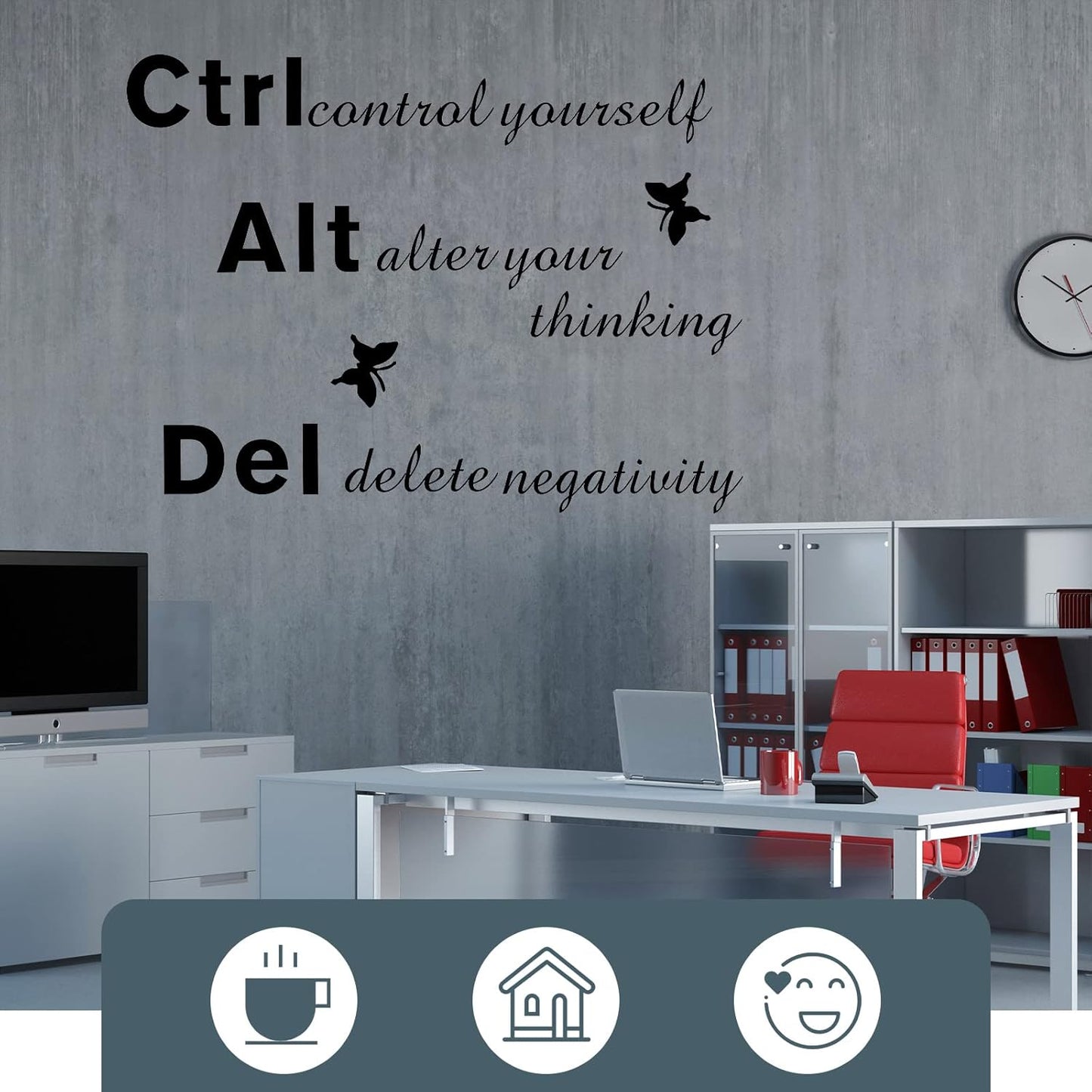 Chinco Inspirational Wall Sticker Quotes Motivational Wall Decals Vinyl Quotes Stickers Peel and Stick Positive Sayings Affirmation Art for Home Office Living Room Bedroom Decor