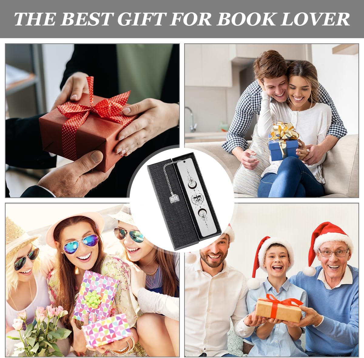 Acotar Metal Bookmark Gifts, Fantasy Dragon Book Marks with Round Laser Charm, Inspirational Creative Gift for Women Men Book Lovers Reading Accessories
