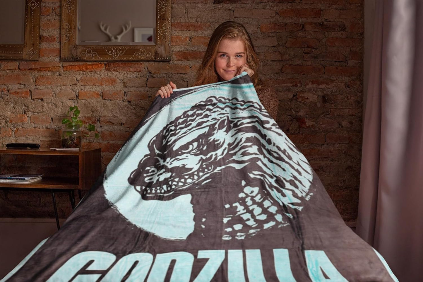 Surreal Entertainment Godzilla Blanket King of The Monsters All-Over Design Plush Fleece Throw 46" x 60"