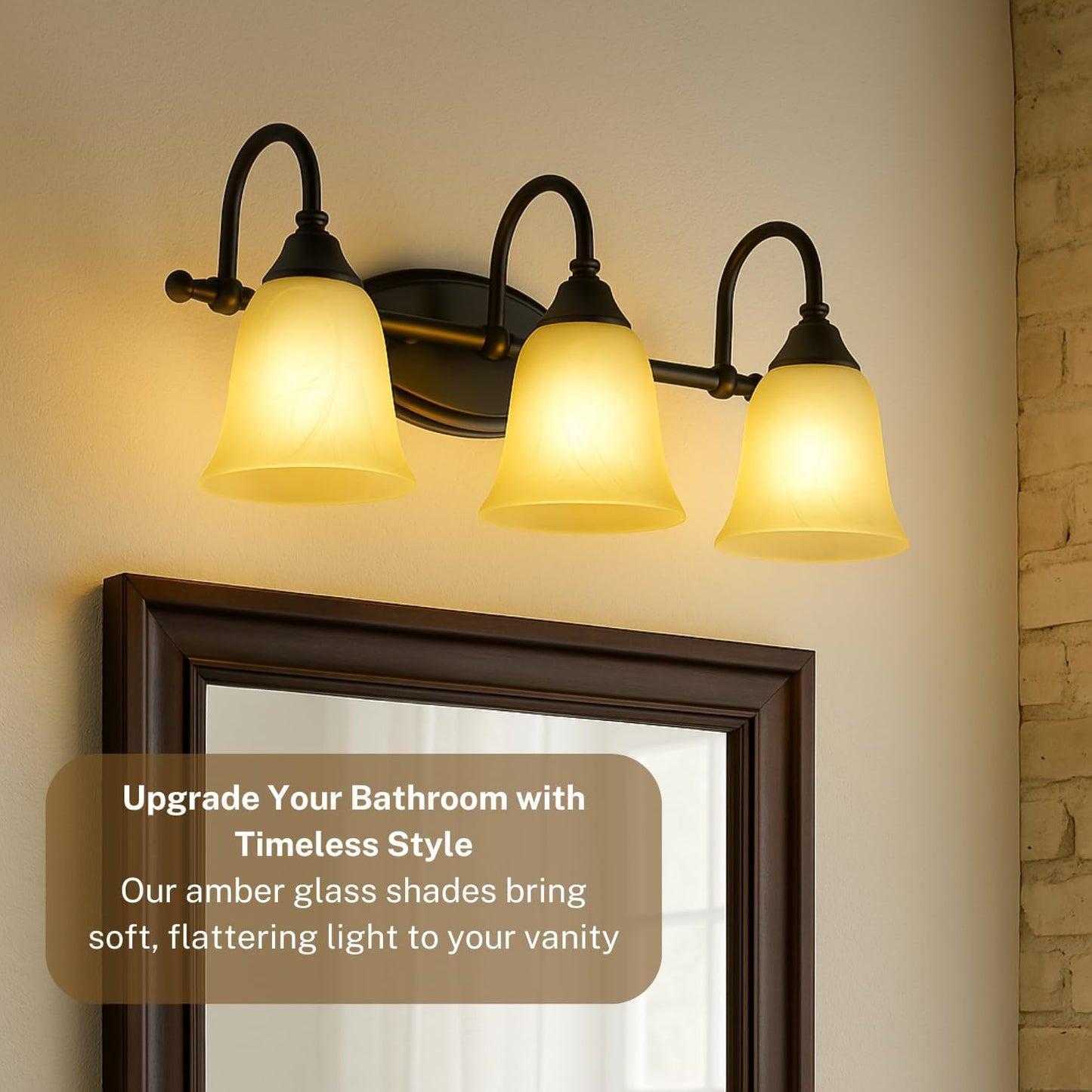 LIGHTACCENTS Alabaster Glass Pendant Light Shade - Farmhouse Style Chandelier Shades, 6"x6", Socket Nut Compatible - Upgrade Pendants, Wall Vanitie, Table Lamps -3-Pack