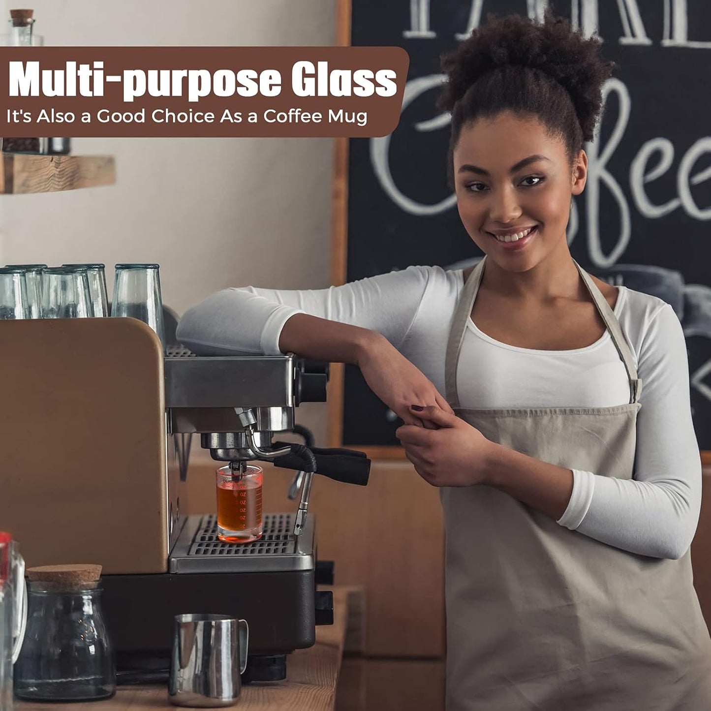 2 Pieces 3 oz/ 90 ml Shot Glass Measuring Cup Espresso Shot Glasses jiggers Liquid Heavy Measuring Cup(Red Color)