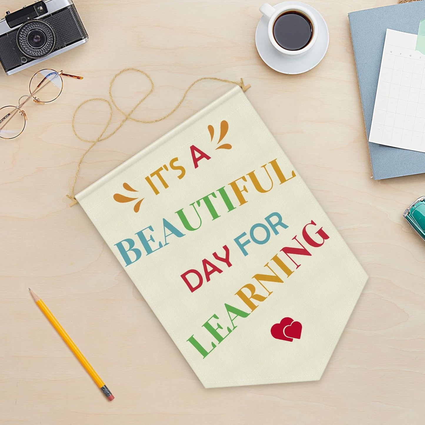 Classroom Nursery Decor Reading Room Sign Hanging Pennant Flag Banner Teacher Appreciation Gifts Inspirational Wall Decor for Toddler Girls Boys Bedroom Nursery Playroom Homeschool Preschool