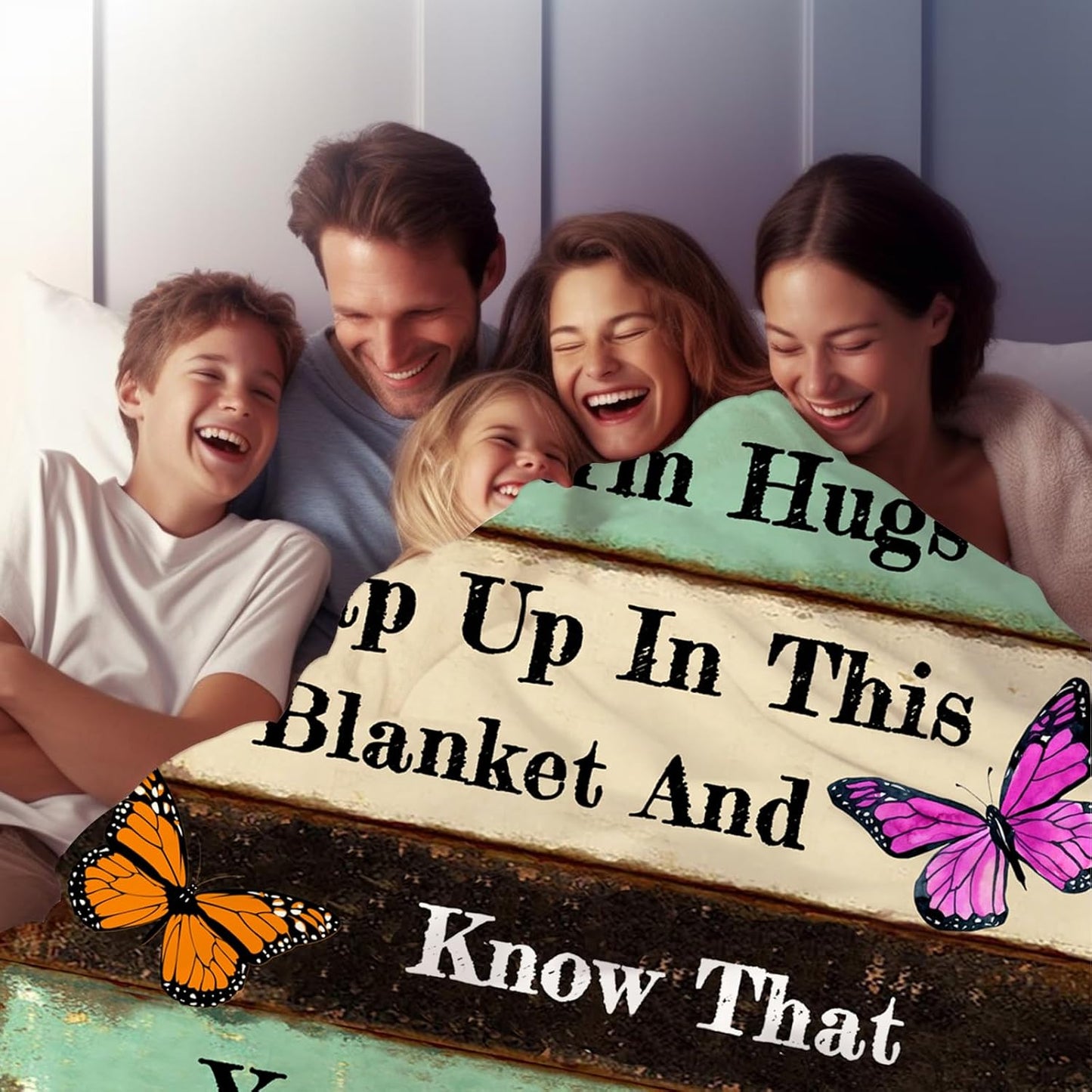 Get Well Gifts for Women Blanket After Surgery Warm Hugs Inspirational Religious Words Blankets and Throws Gifts for Sofa Couch Living Room 60"X50"