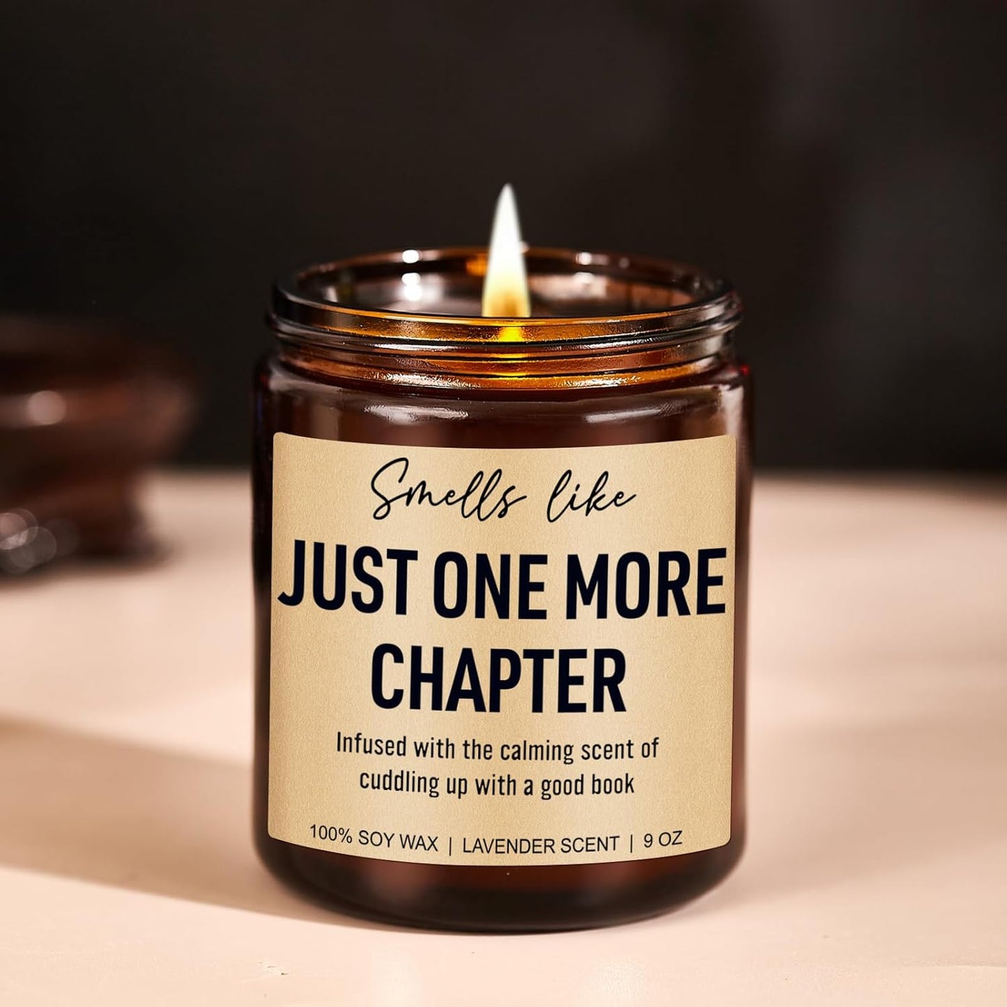 Funny Scented Candle, Book Lovers Gifts, Reading Accessories - Mothers Day, Birthday Gifts for Book Lovers Women, Men, Readers, Librarian, Bookworm, Nerd - Bookish Club Presents - 9 oz