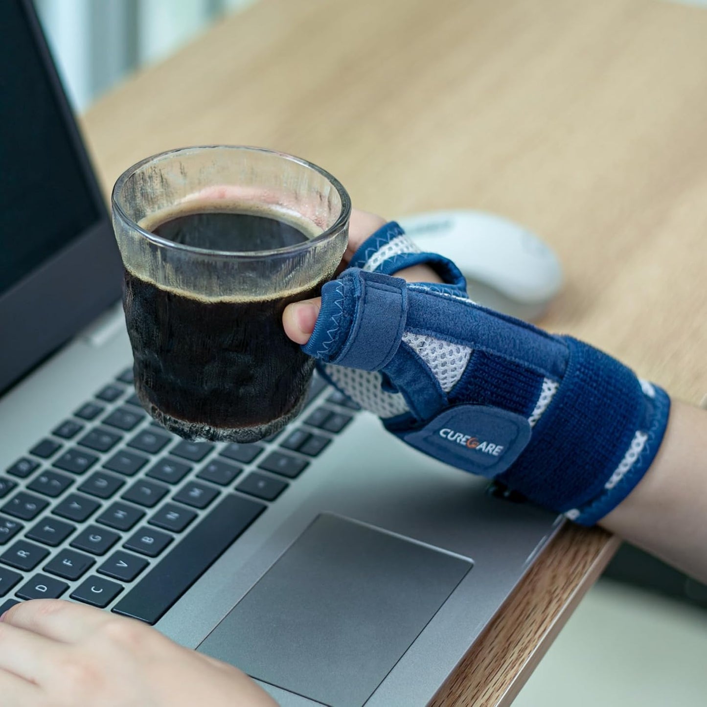 New Updated Thumb Brace for Women and Men, Reversible Trigger Thumb Splint for Day & Night Support, Breathable Thumb Stabilizer for Arthritis, Tendonitis, Sprains Thumb Pain Relief (Navy)