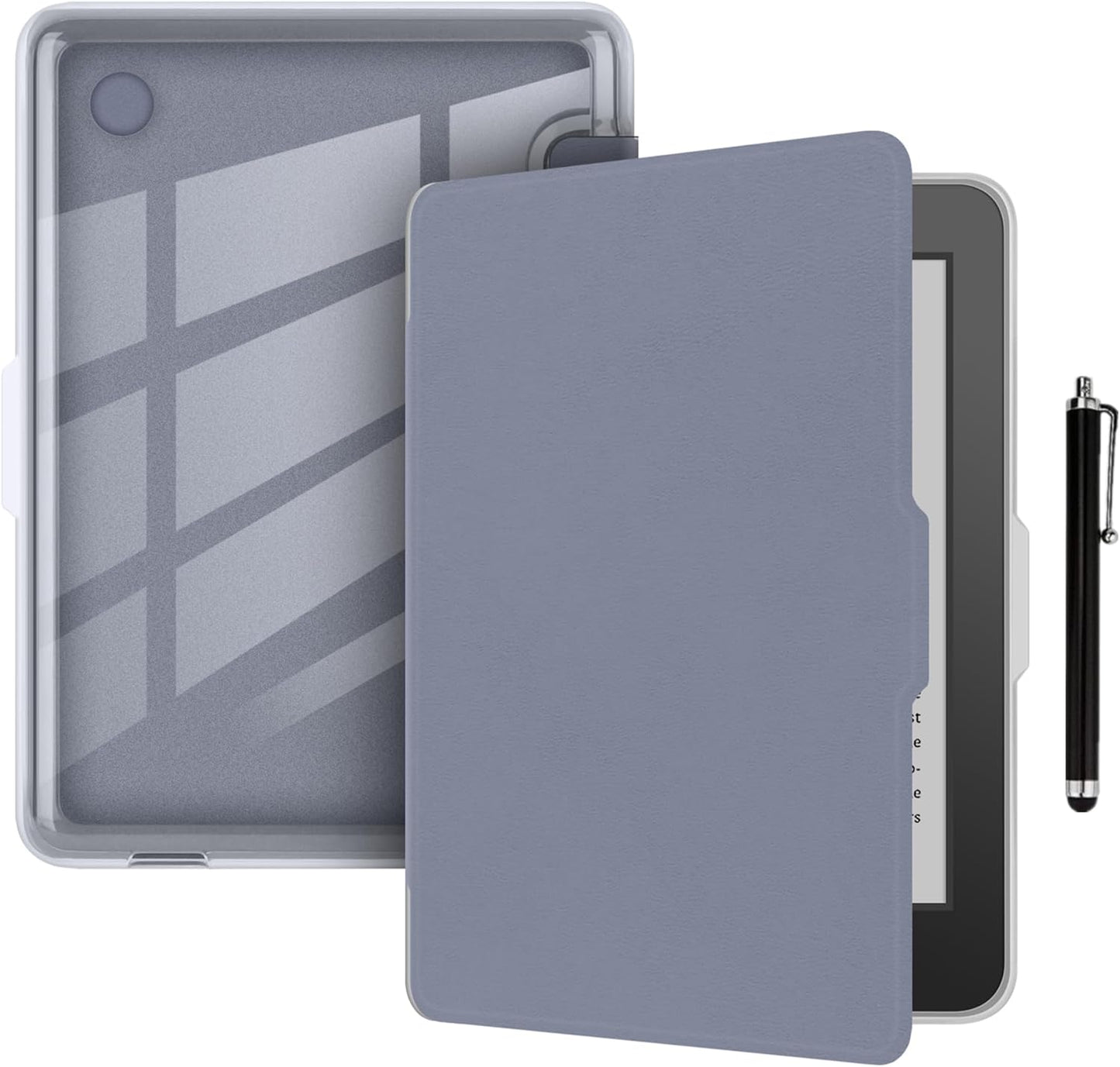 Case for Kobo Clara BW (N365) 2024/Clara Colour (N367) 2024/Clara 2E(N506) 2022 6 Inch Lightweight Soft TPU Back Cover Shell-Clear with Auto Sleep/Wake