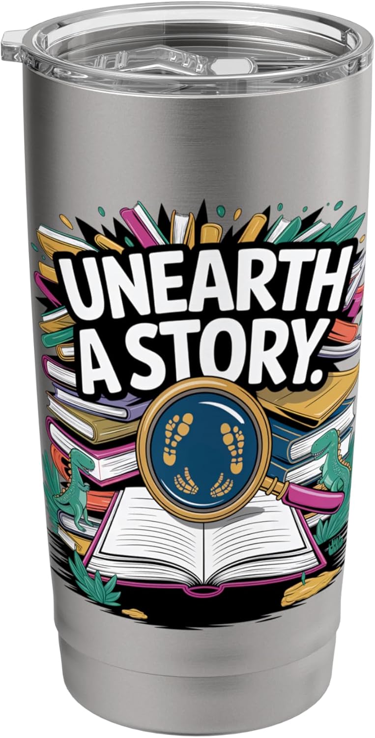 Unearth a Story (2026 Summer reading) Stainless Steel Insulated Tumbler