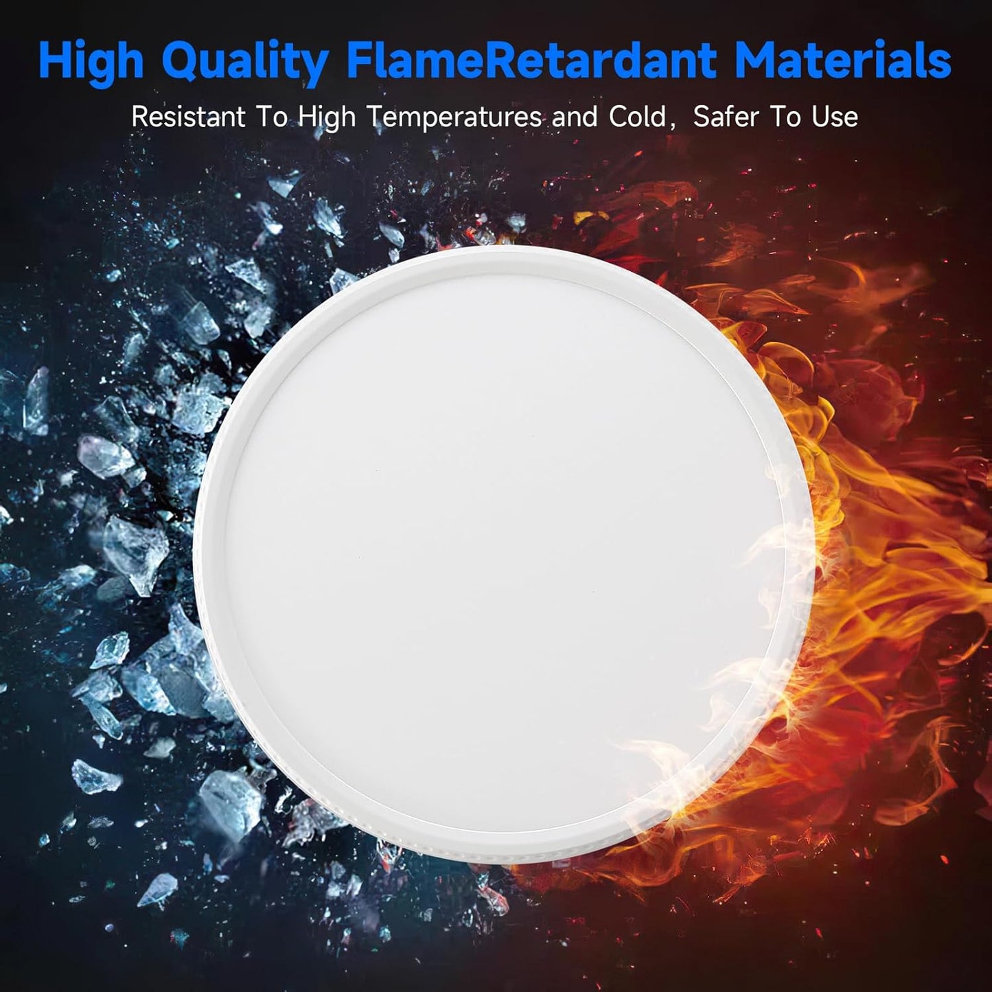 8-Pack 7.5Inch LED Ceiling Lights, 5 Colors Selectable Flush Mount Ceiling Lights, Ultra Thin LED Ceiling Lights Fixtures 0.87Inch for Dinning Room