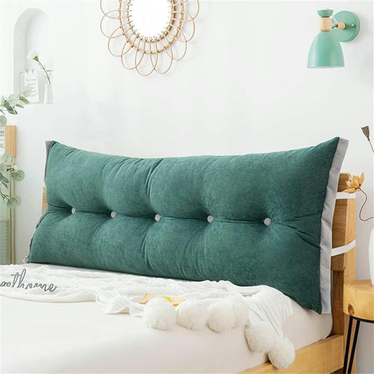 Detachable Bolster Headboard, Office Lumbar Pad Sofa Large Wedge Pillow Reading Cushion Backrest Soft Bumper Pillow Bed Rest Pillows(Pink,80cm)