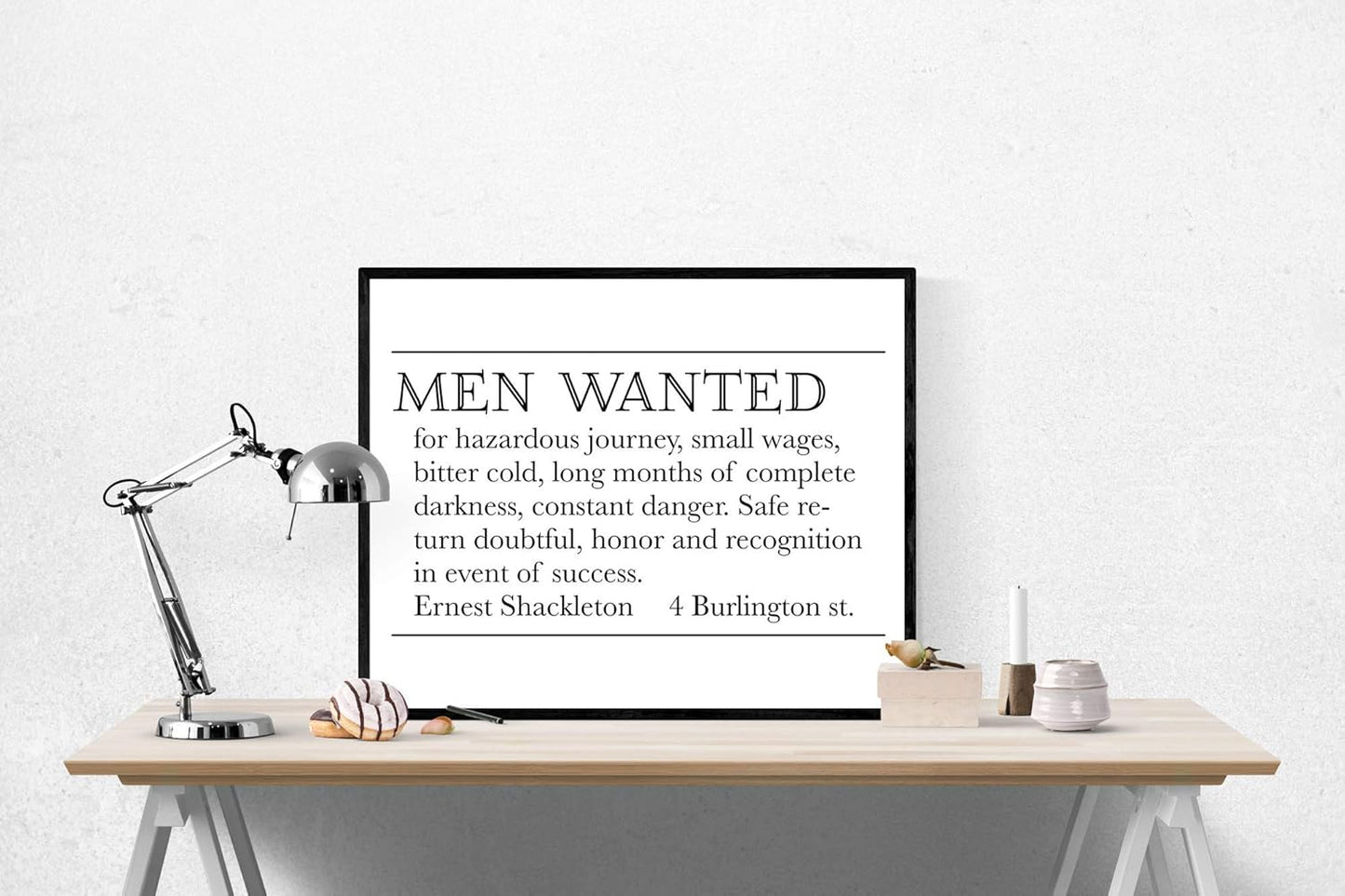 Ernest Shackleton Expedition Help Wanted Advertisement | Vintage Art Print (8x10)